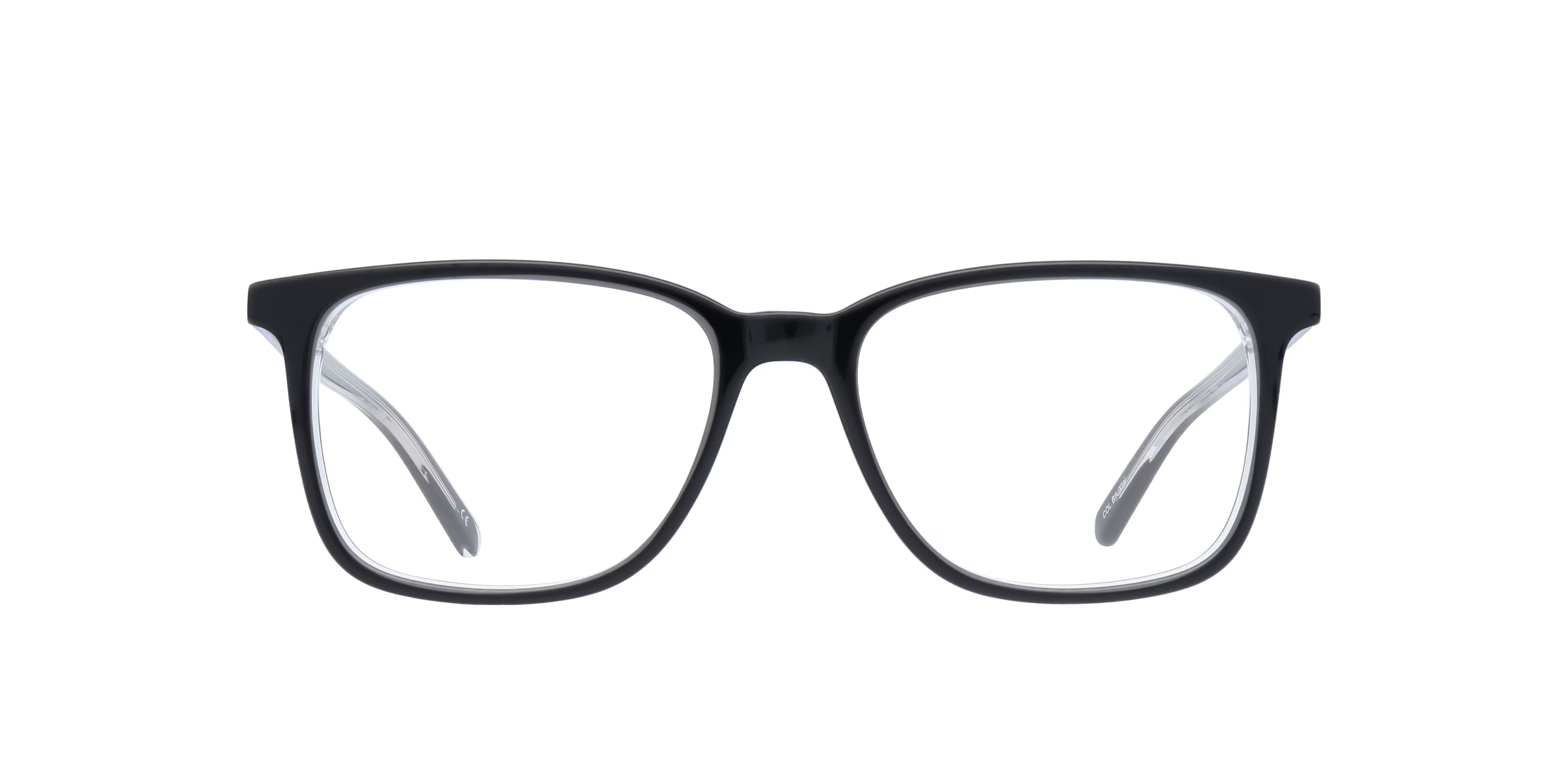 Highgate Square Black & Crystal Full Rim Eyeglasses