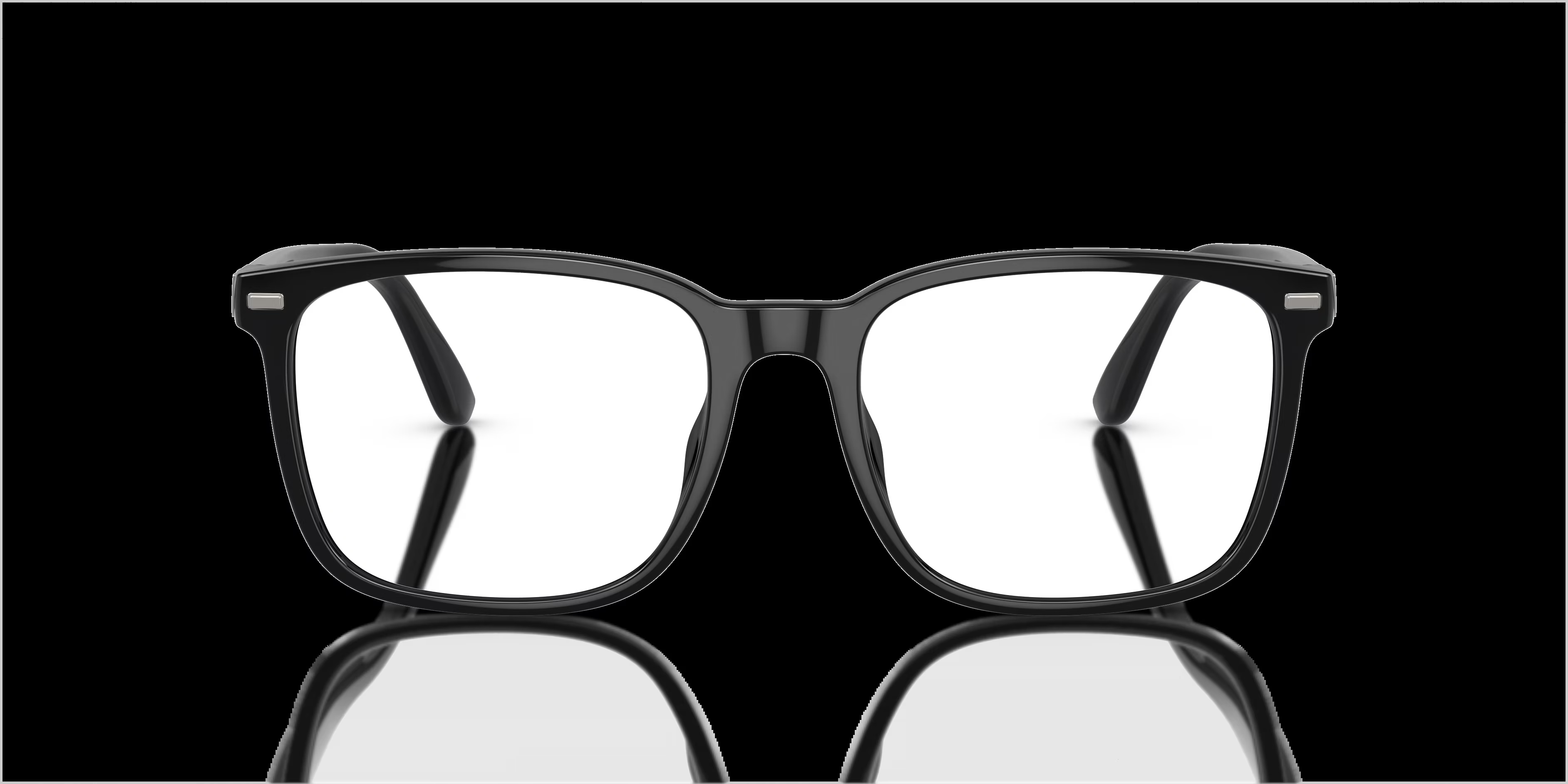 PH2271U - Square Shiny Black Frame Glasses For Men 1 PH2271U - Square Shiny Black Frame Glasses For Men