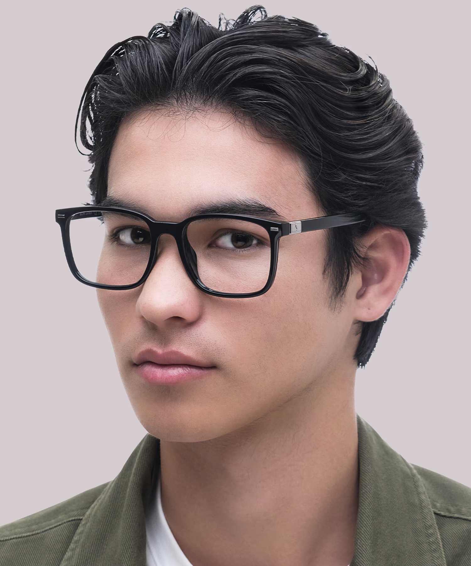 PH2271U - Square Shiny Black Frame Glasses For Men 3 PH2271U - Square Shiny Black Frame Glasses For Men