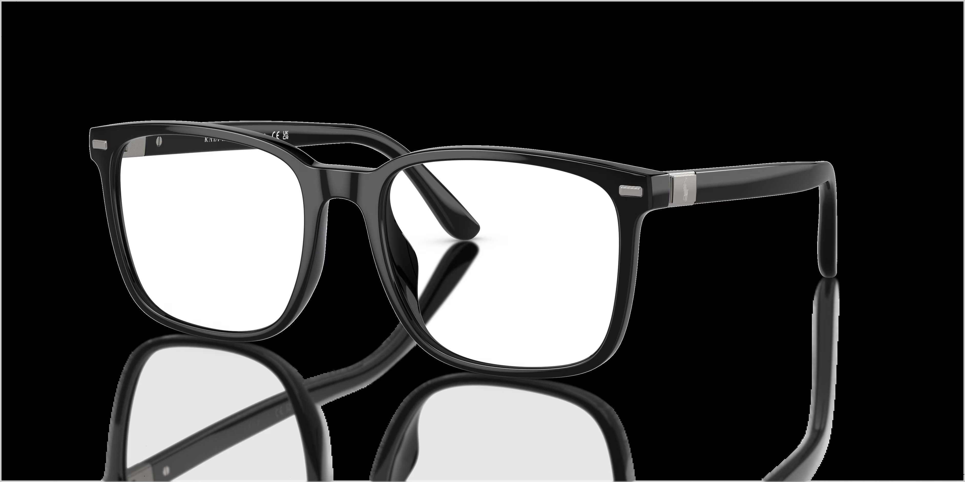 PH2271U - Square Shiny Black Frame Glasses For Men 4 PH2271U - Square Shiny Black Frame Glasses For Men