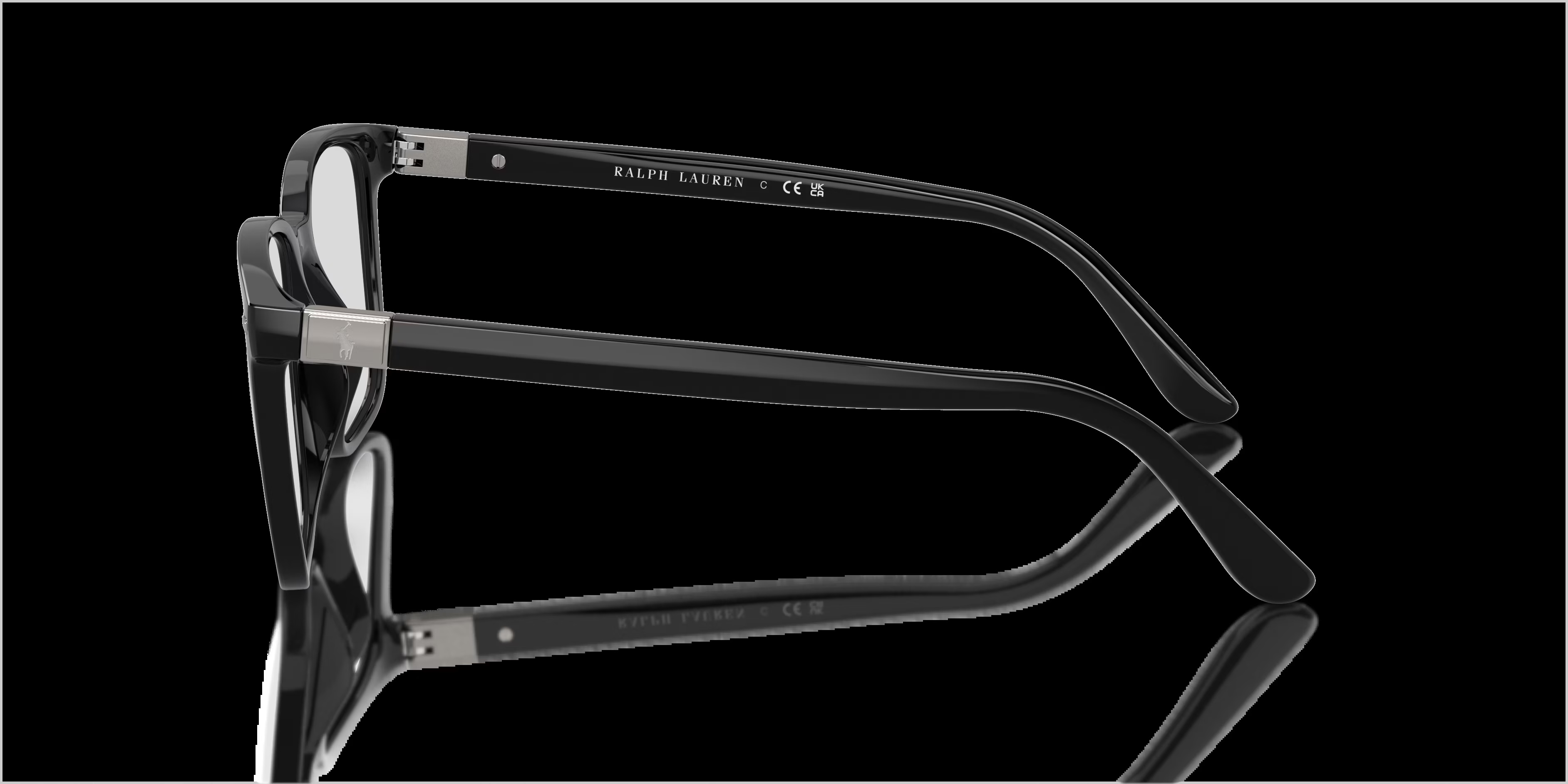 PH2271U - Square Shiny Black Frame Glasses For Men 5 PH2271U - Square Shiny Black Frame Glasses For Men