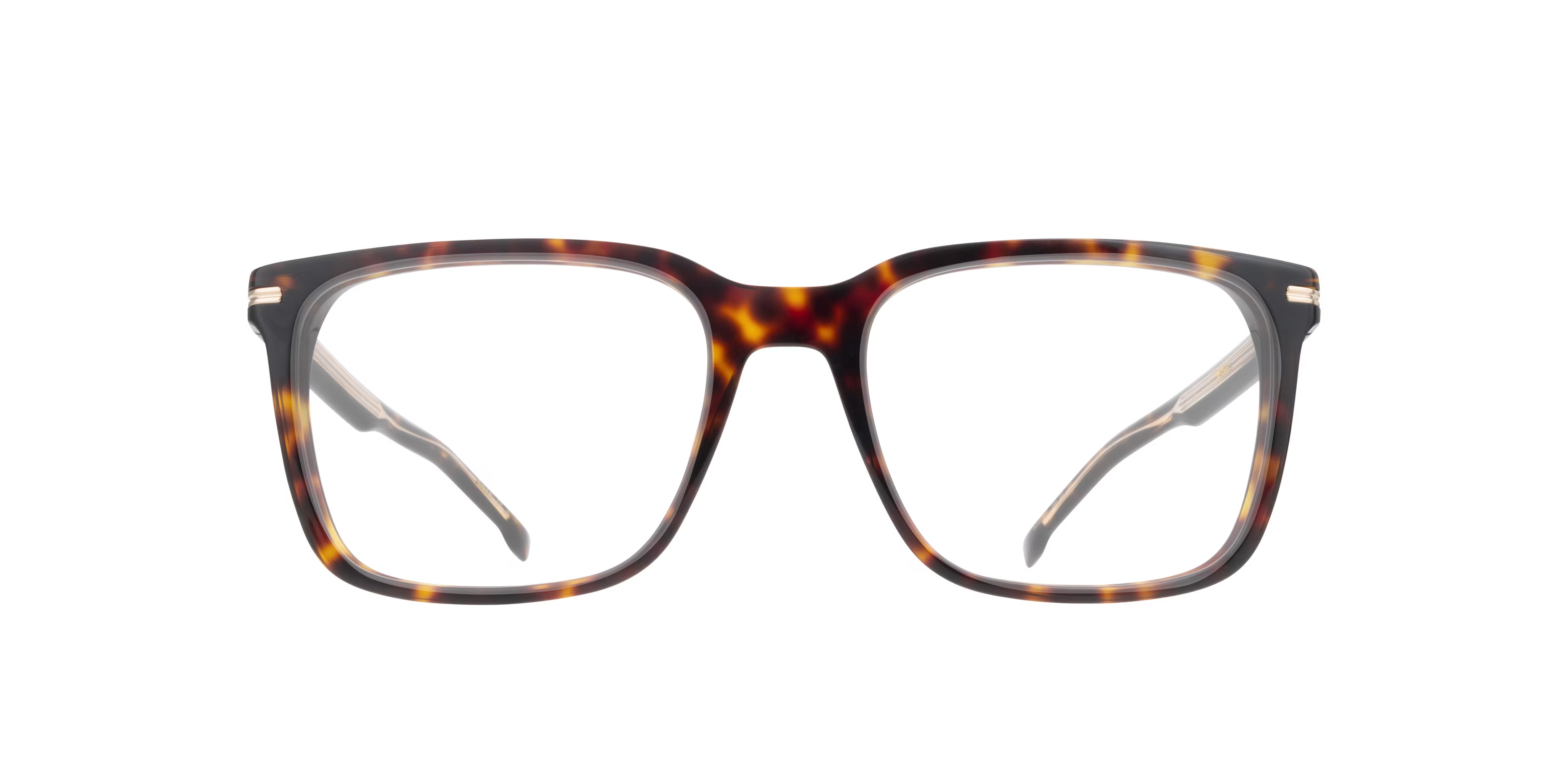 BOSS 1602 - Square Tortoise Frame Glasses For Men