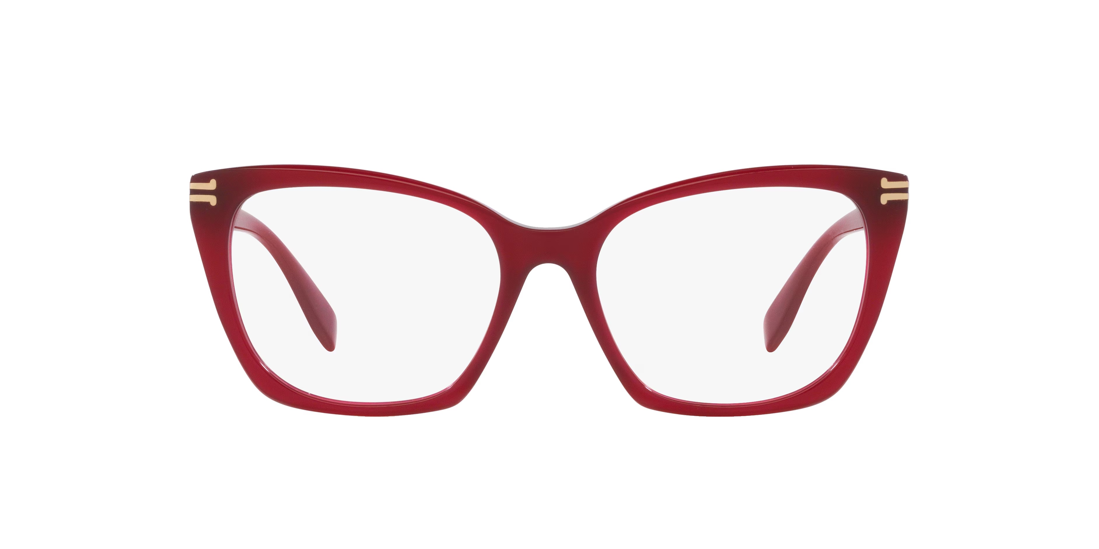 MJ 1096 - Cat Eye Burgundy Frame Glasses For Women