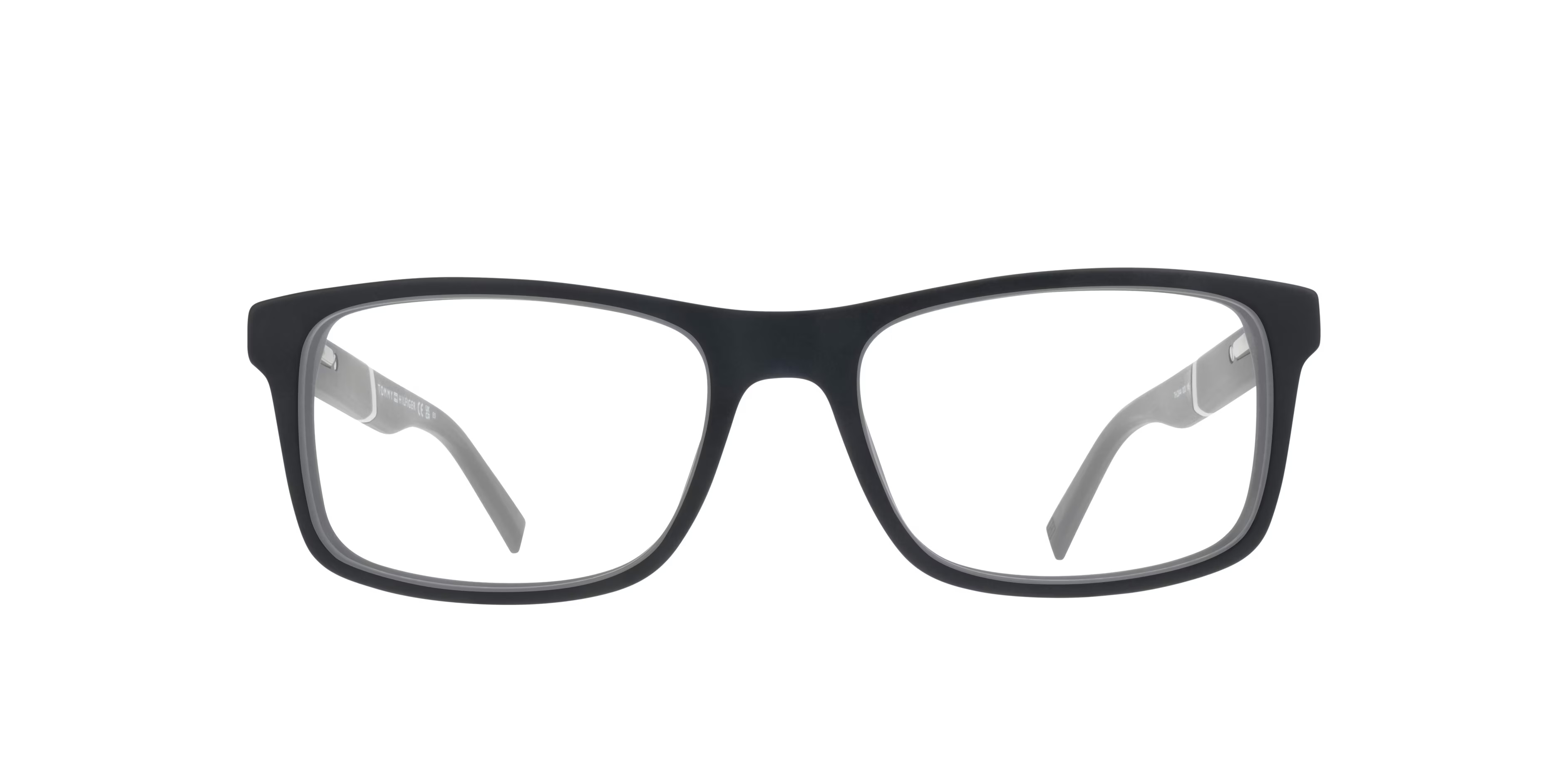 TH 2044 - Rectangle Black Frame Glasses For Men