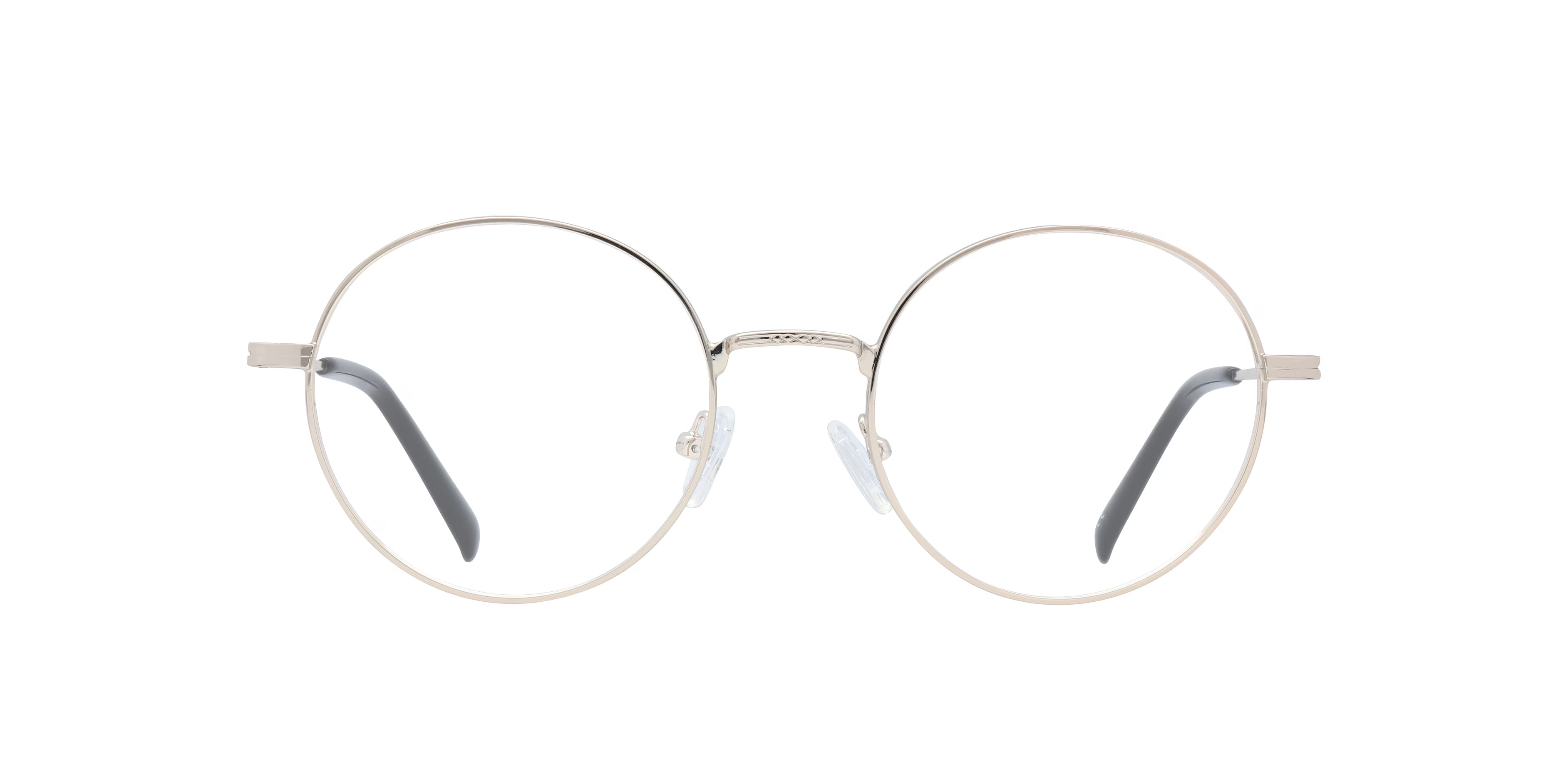 Everly Round Shiny Gold Full Rim Eyeglasses