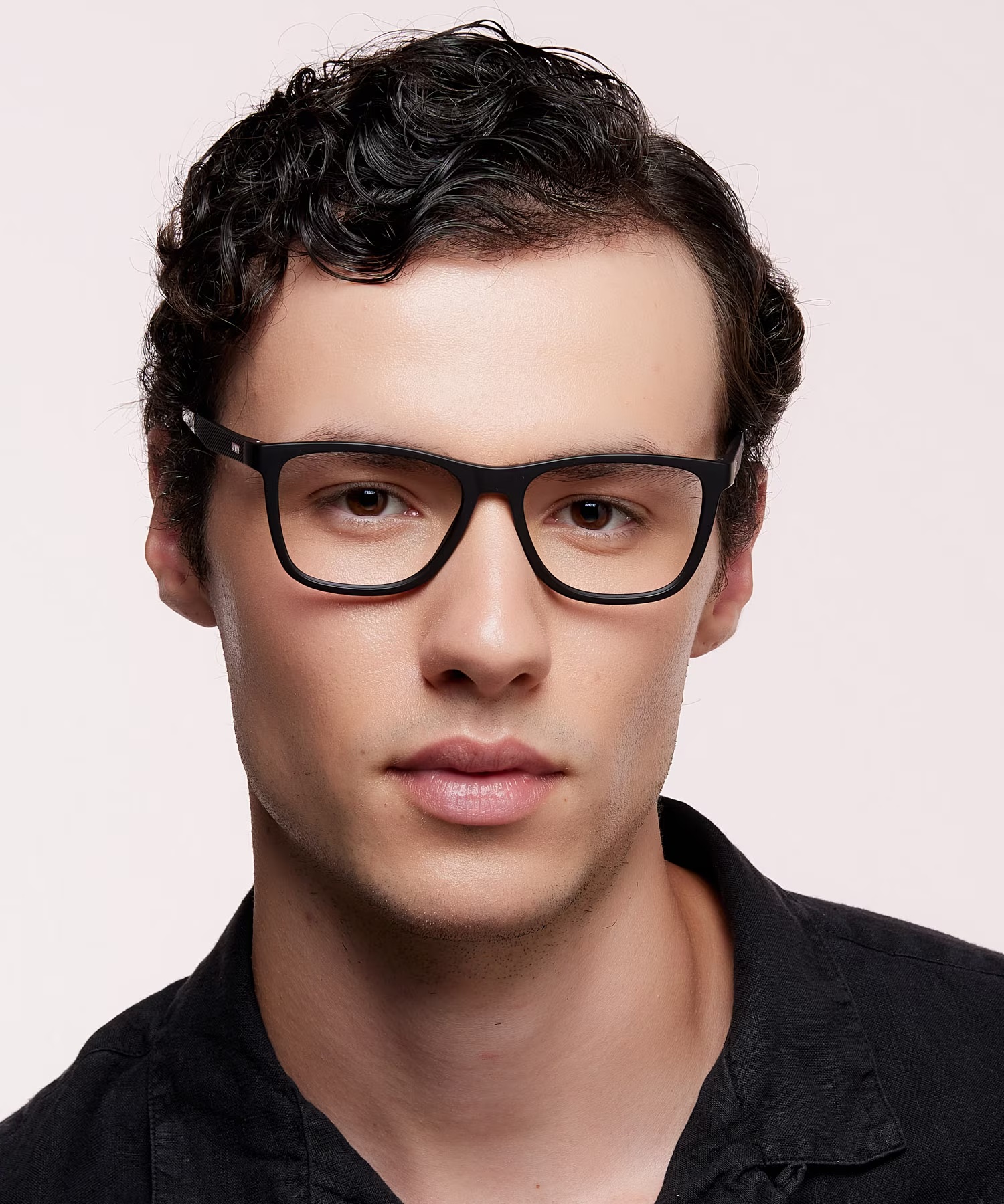 LV 5050 Rectangle Black Glasses for Men 2 LV 5050 Rectangle Black Glasses for Men