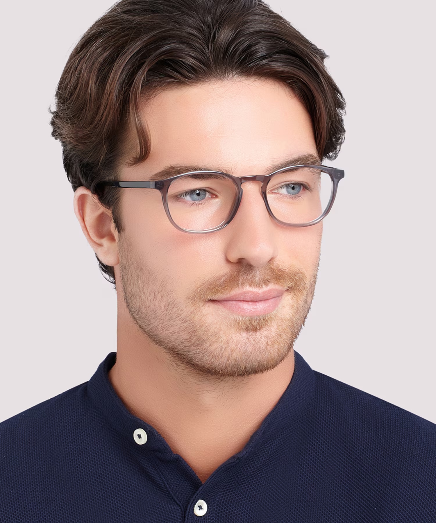 Whitley Square Grey Full Rim Eyeglasses 5 Whitley Square Grey Full Rim Eyeglasses