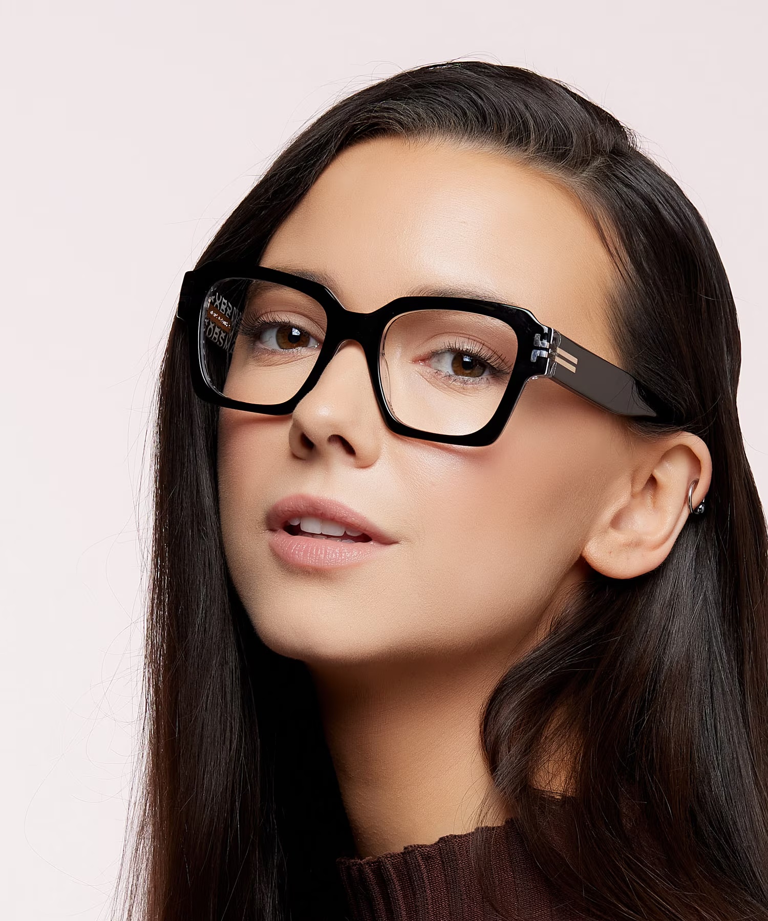 MJ 1088 - Square Black Frame Glasses For Women 3 MJ 1088 - Square Black Frame Glasses For Women