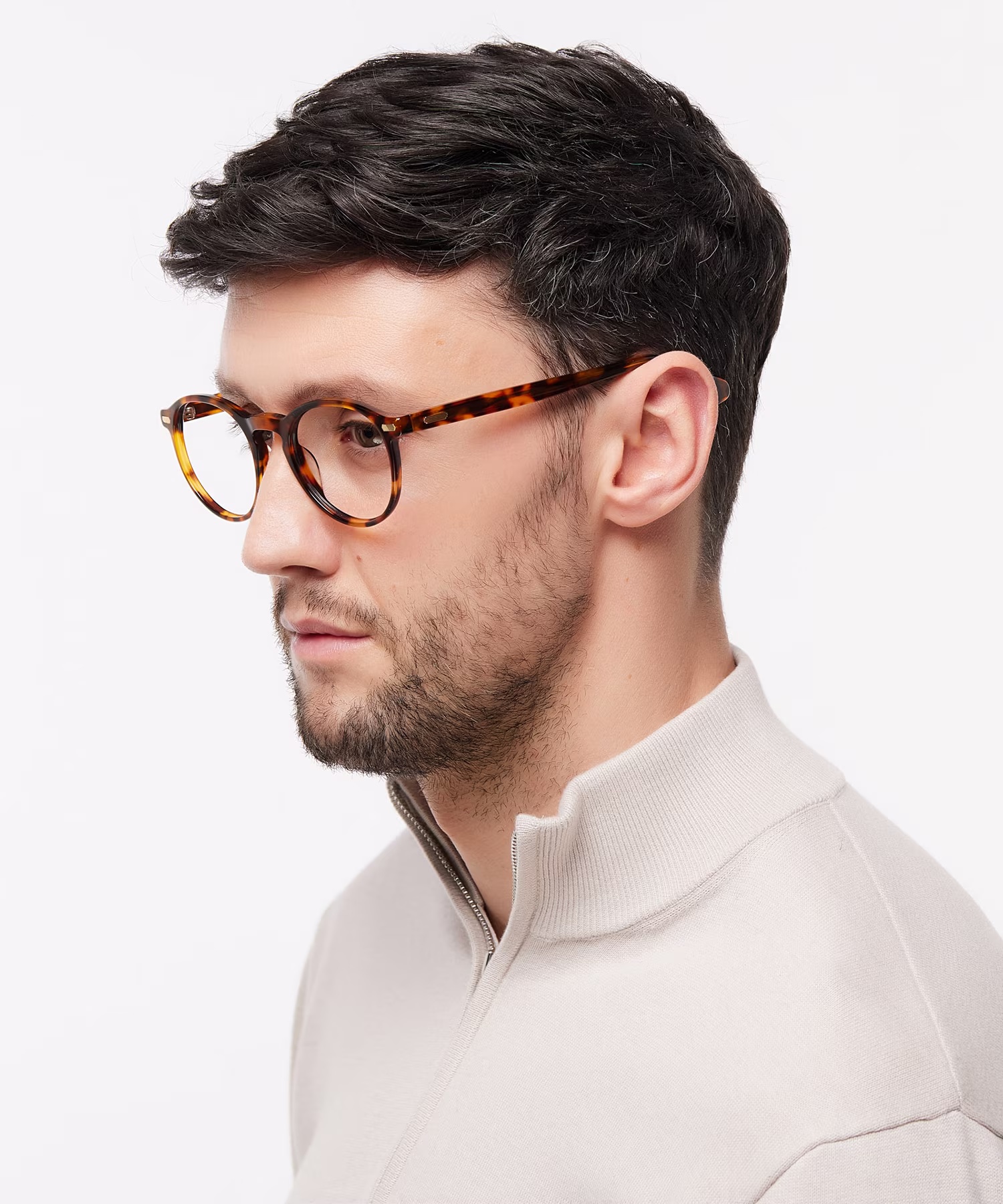 Kian Phantos Havana Glasses for Men 3 Kian Phantos Havana Glasses for Men