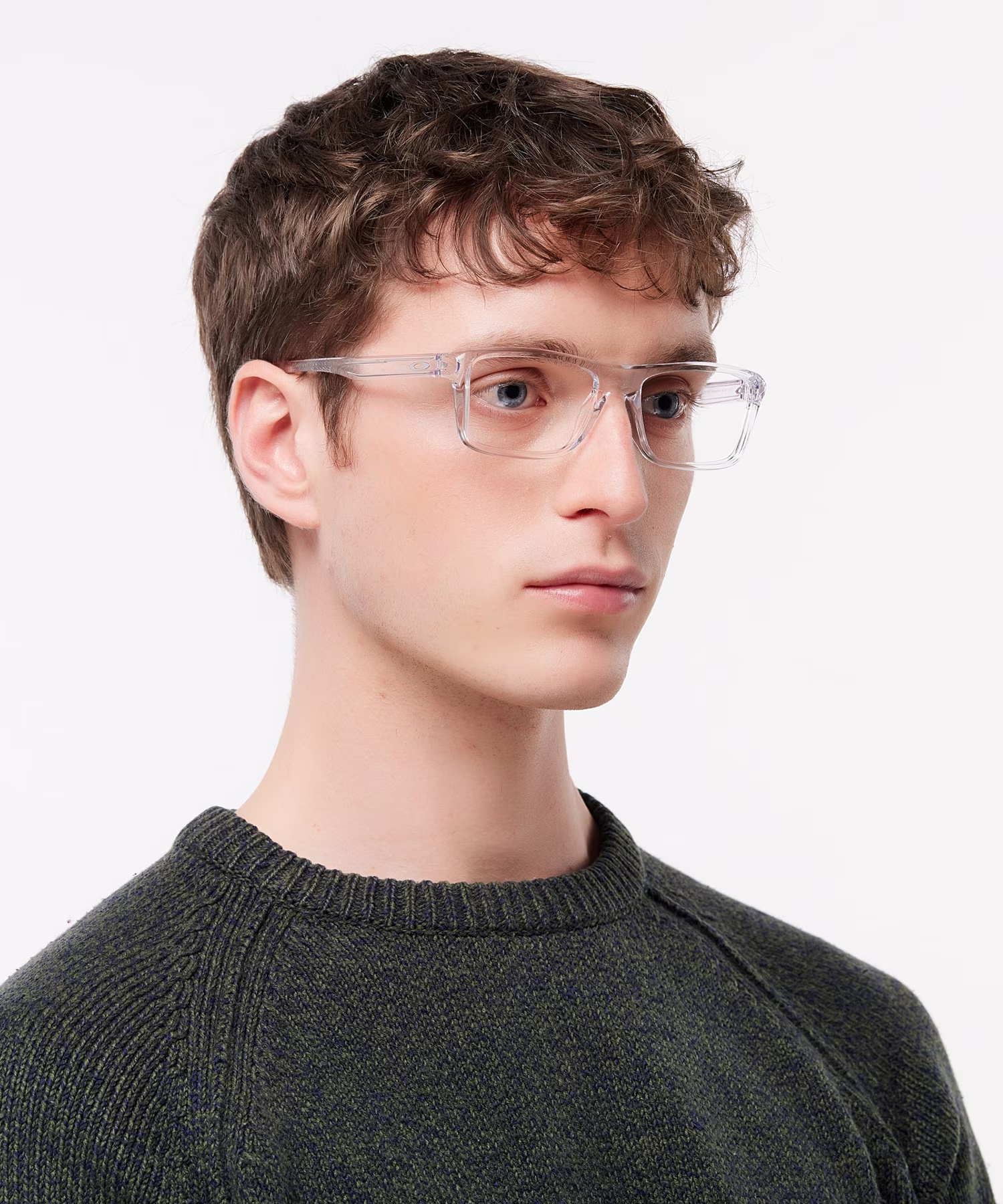 Rafter - Rectangle Polished Clear Frame Glasses For Men 3 Rafter - Rectangle Polished Clear Frame Glasses For Men