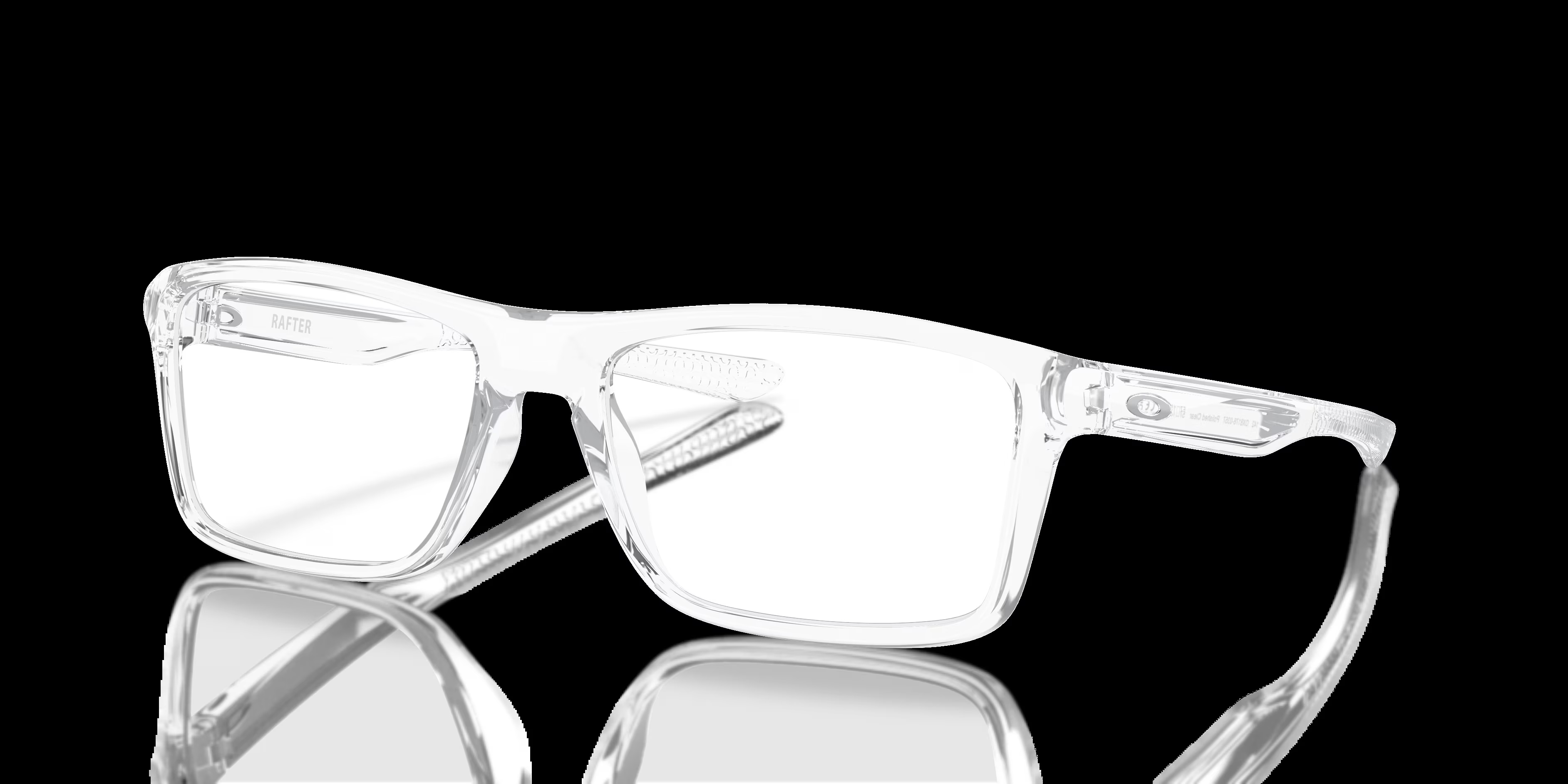 Rafter - Rectangle Polished Clear Frame Glasses For Men 4 Rafter - Rectangle Polished Clear Frame Glasses For Men