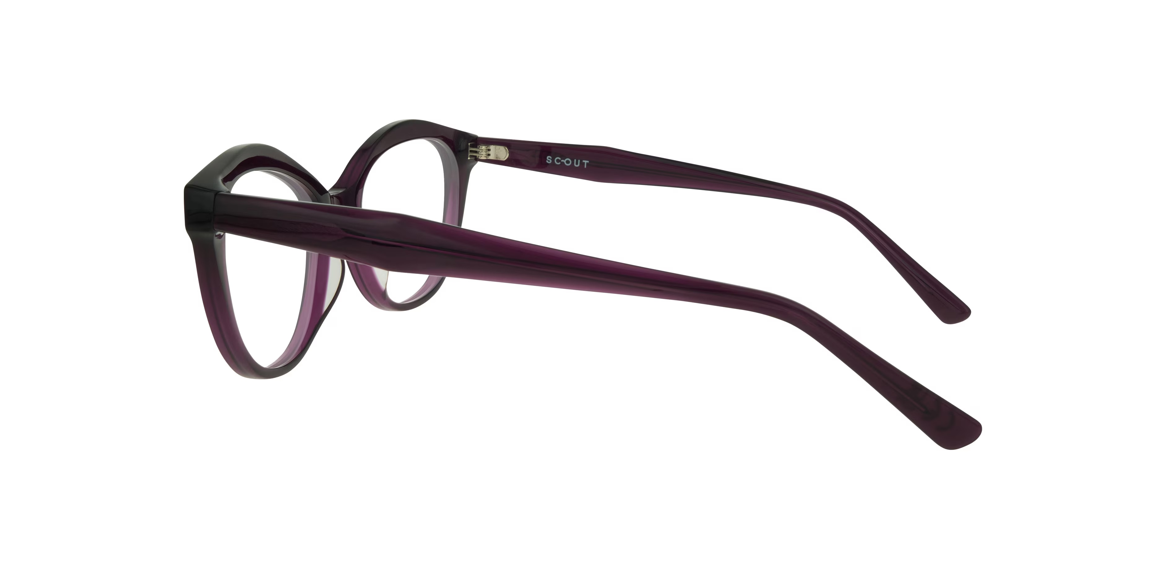 Kelly Cat Eye Translucent Purple Glasses for Women 5 Kelly Cat Eye Translucent Purple Glasses for Women