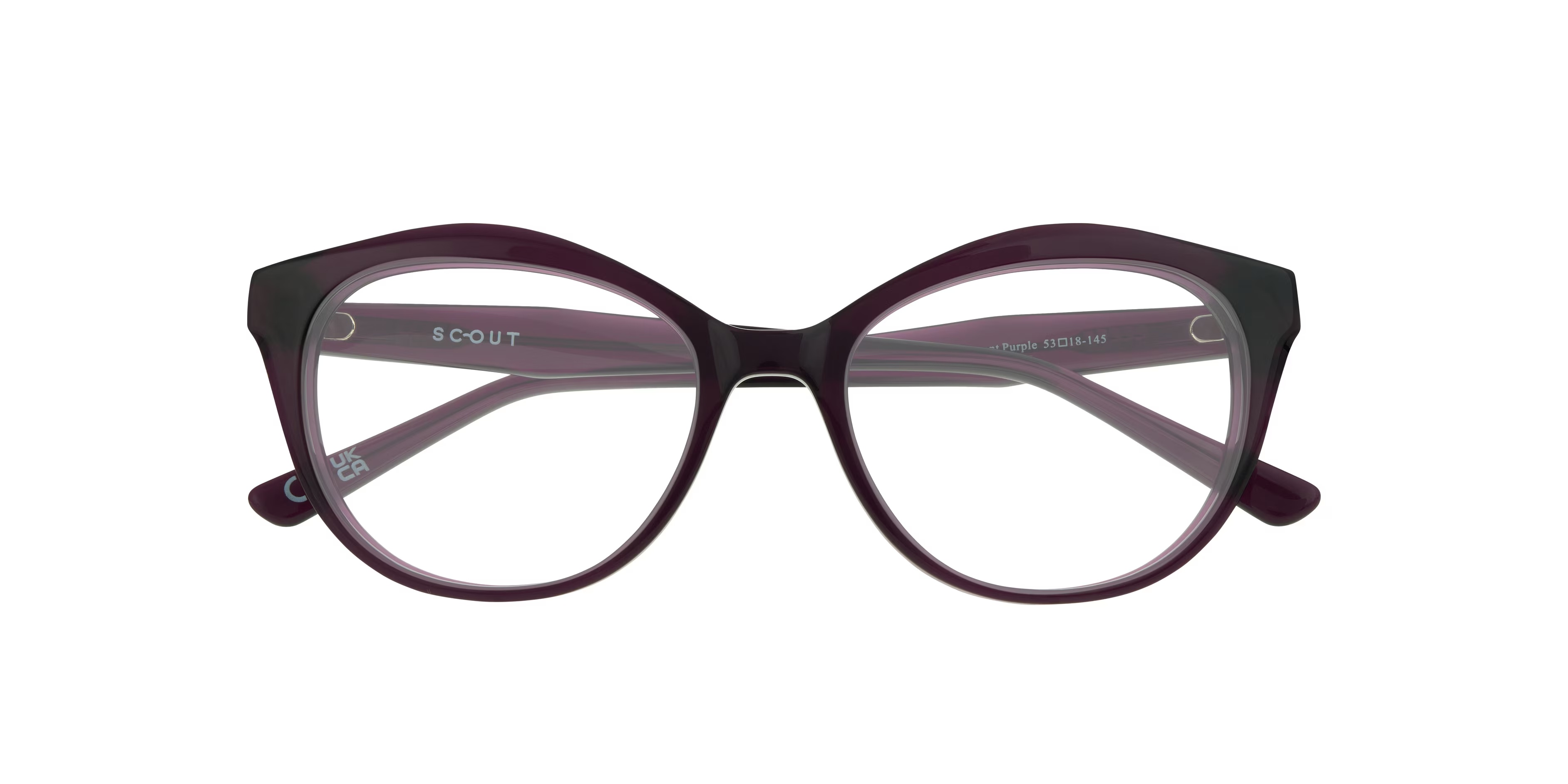 Kelly Cat Eye Translucent Purple Glasses for Women 6 Kelly Cat Eye Translucent Purple Glasses for Women