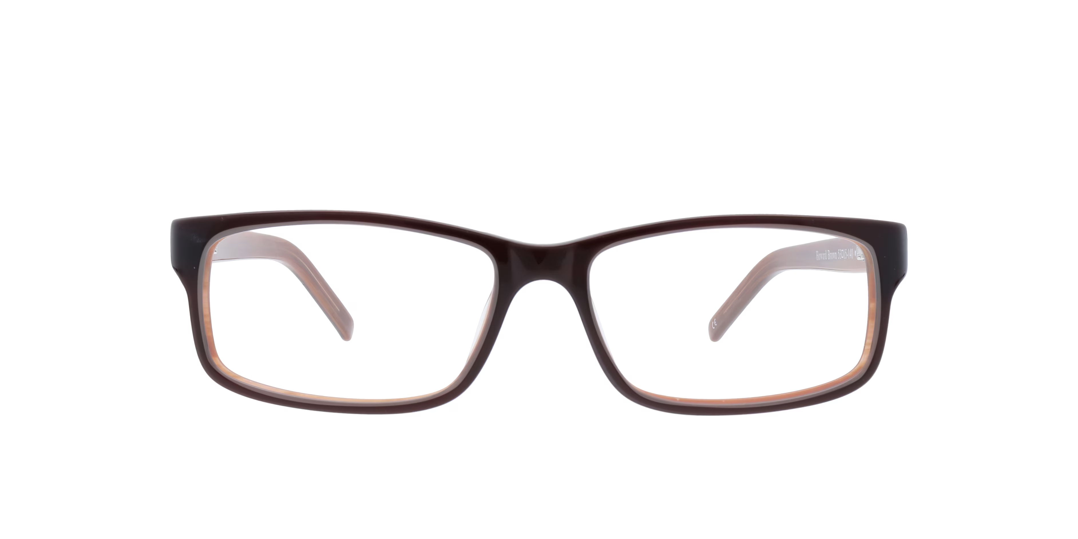 Howard Rectangle Brown Glasses for Men