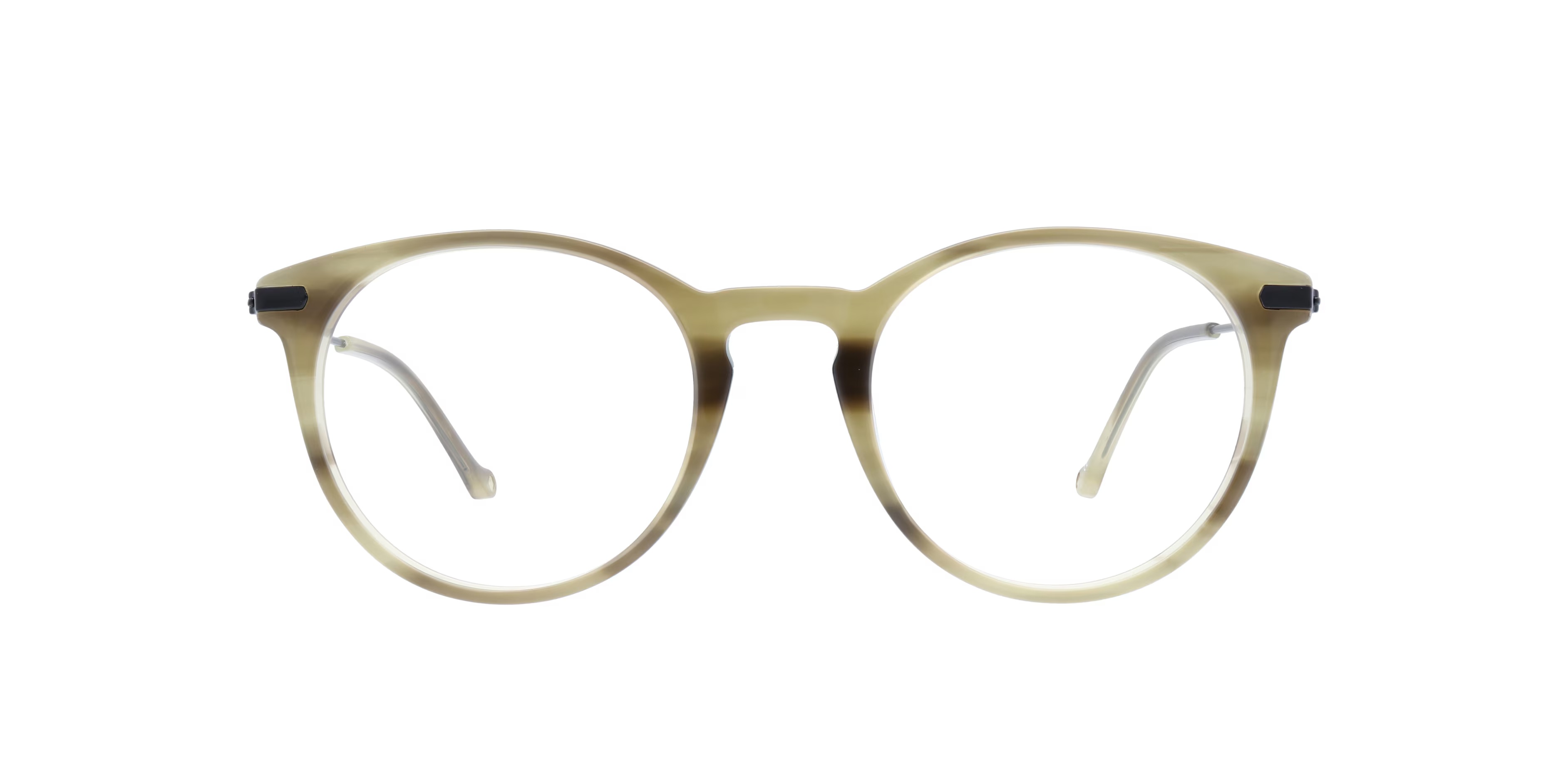 Albion Phantos Green Horn Full Rim Eyeglasses
