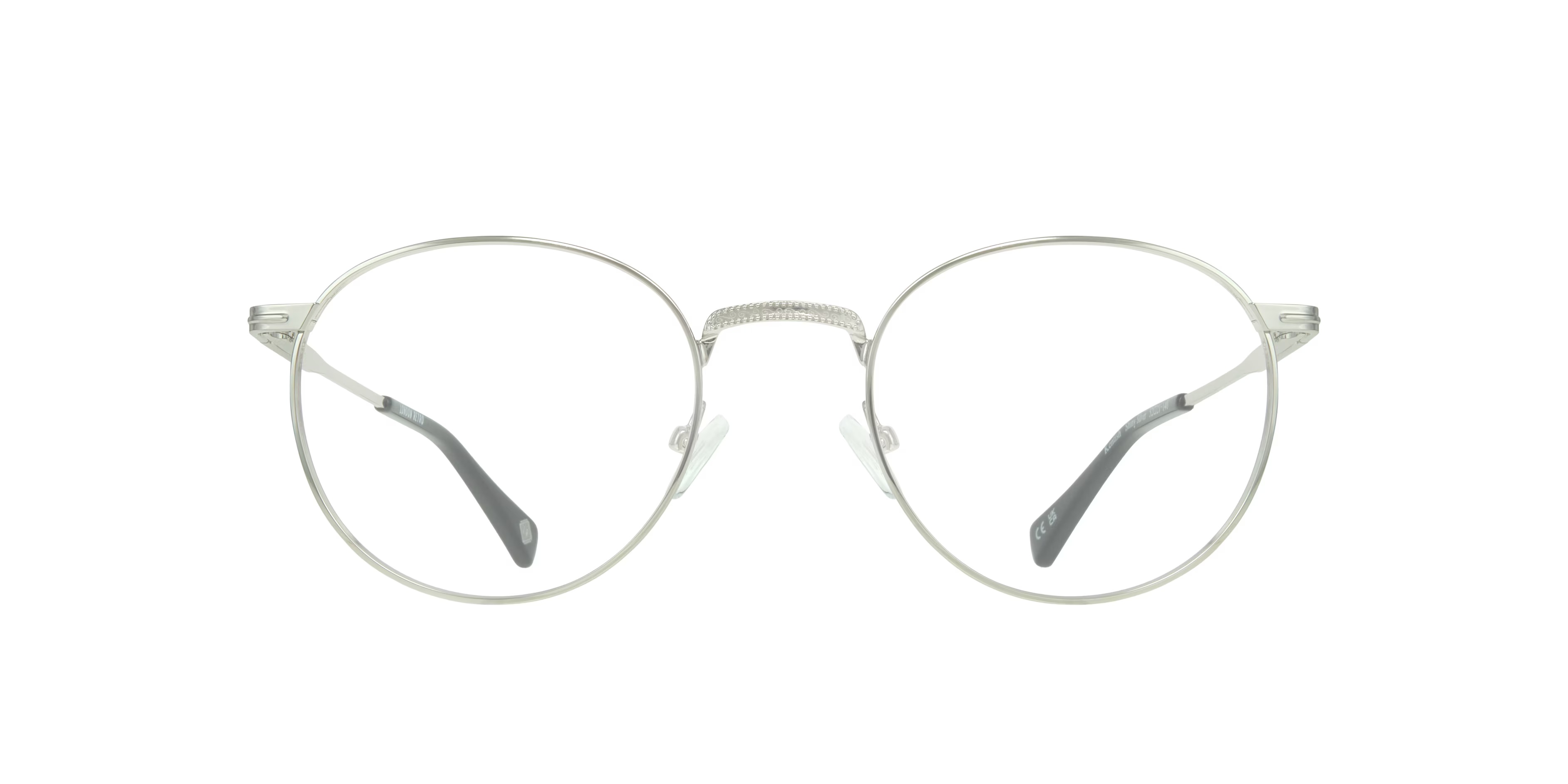 Kentish Phantos Shiny Silver Glasses for Men 1 Kentish Phantos Shiny Silver Glasses for Men
