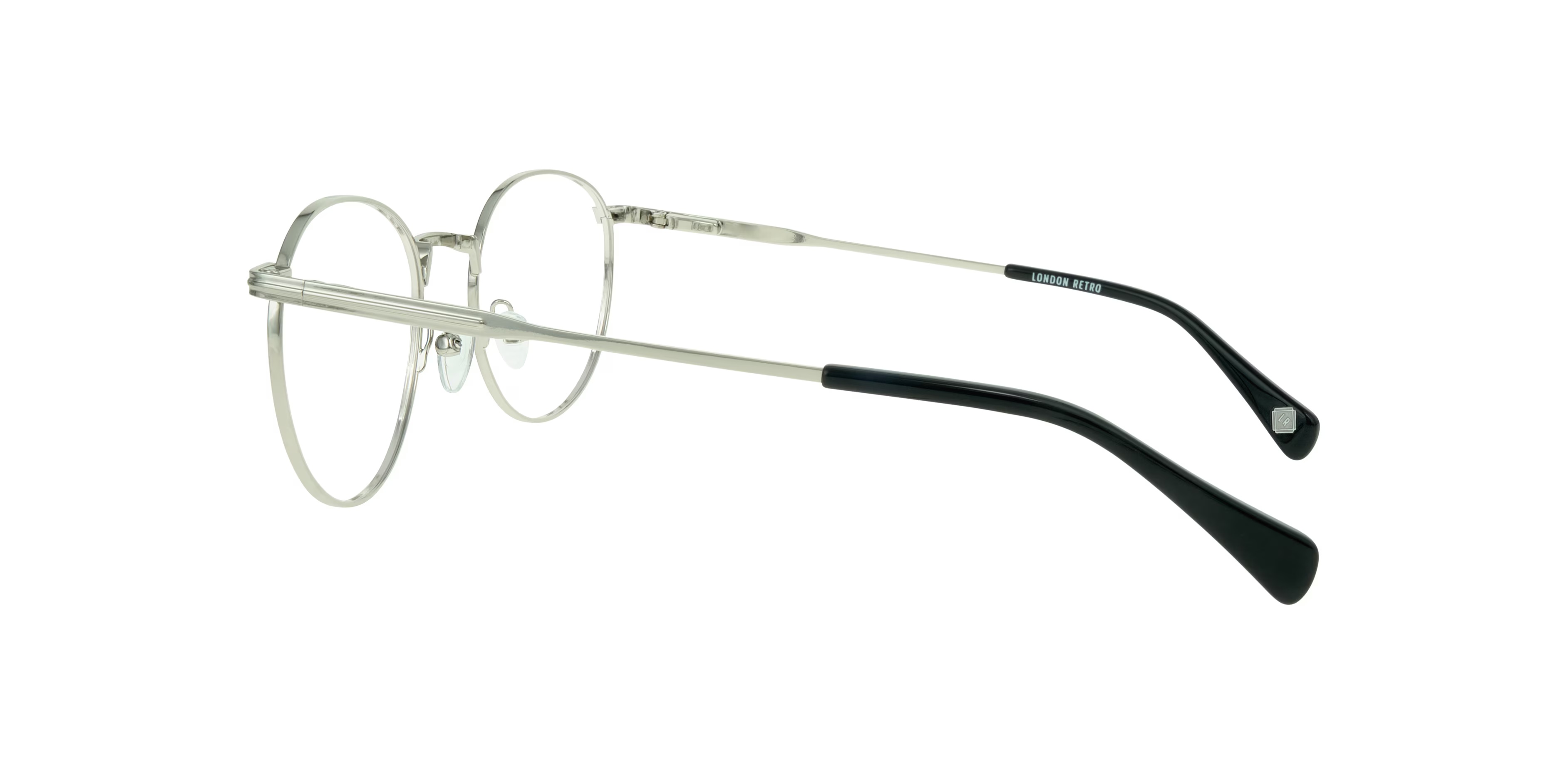 Kentish Phantos Shiny Silver Glasses for Men 3 Kentish Phantos Shiny Silver Glasses for Men