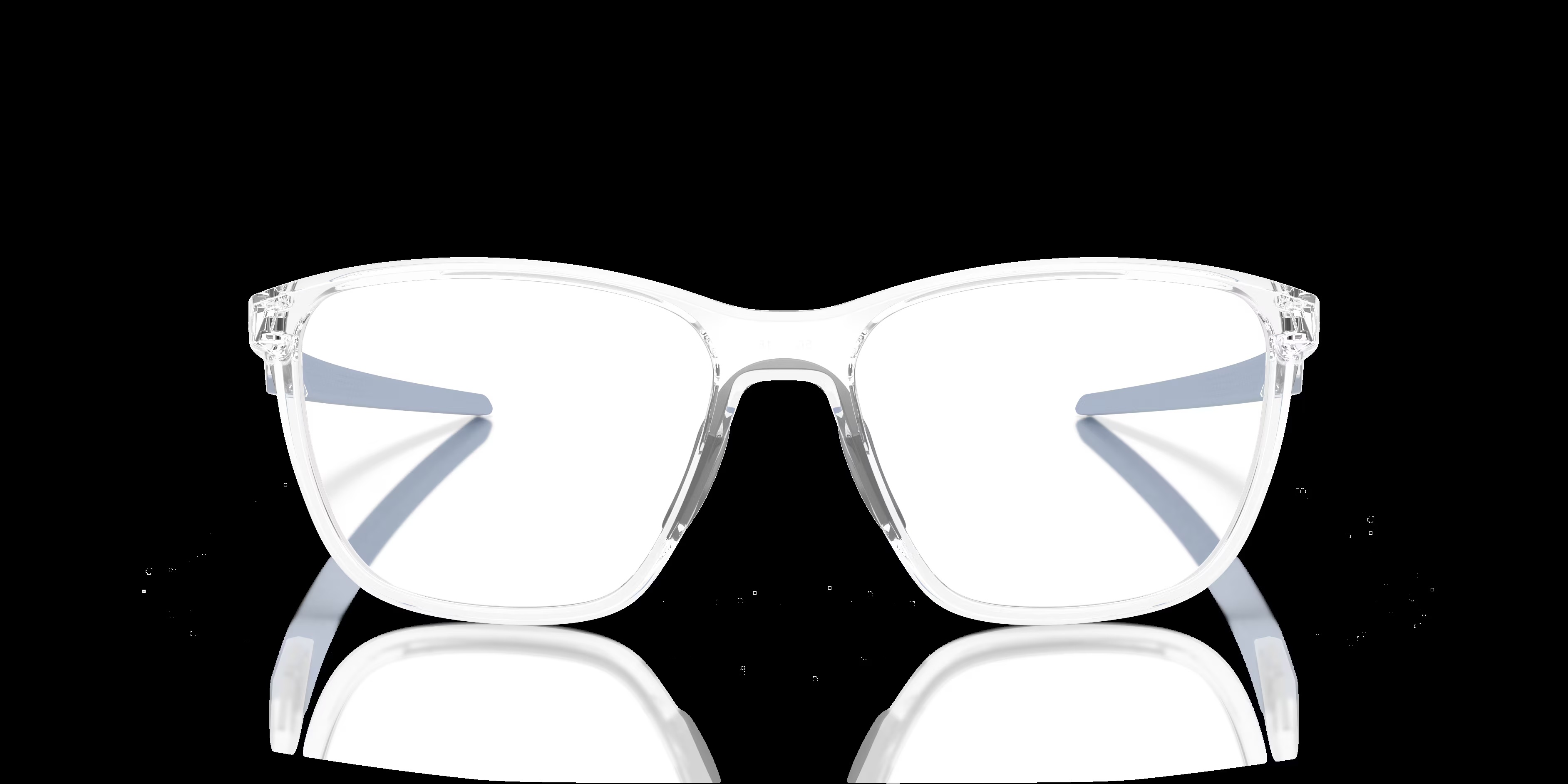 Futurity RS - Square Polished Clear Frame Glasses For Men