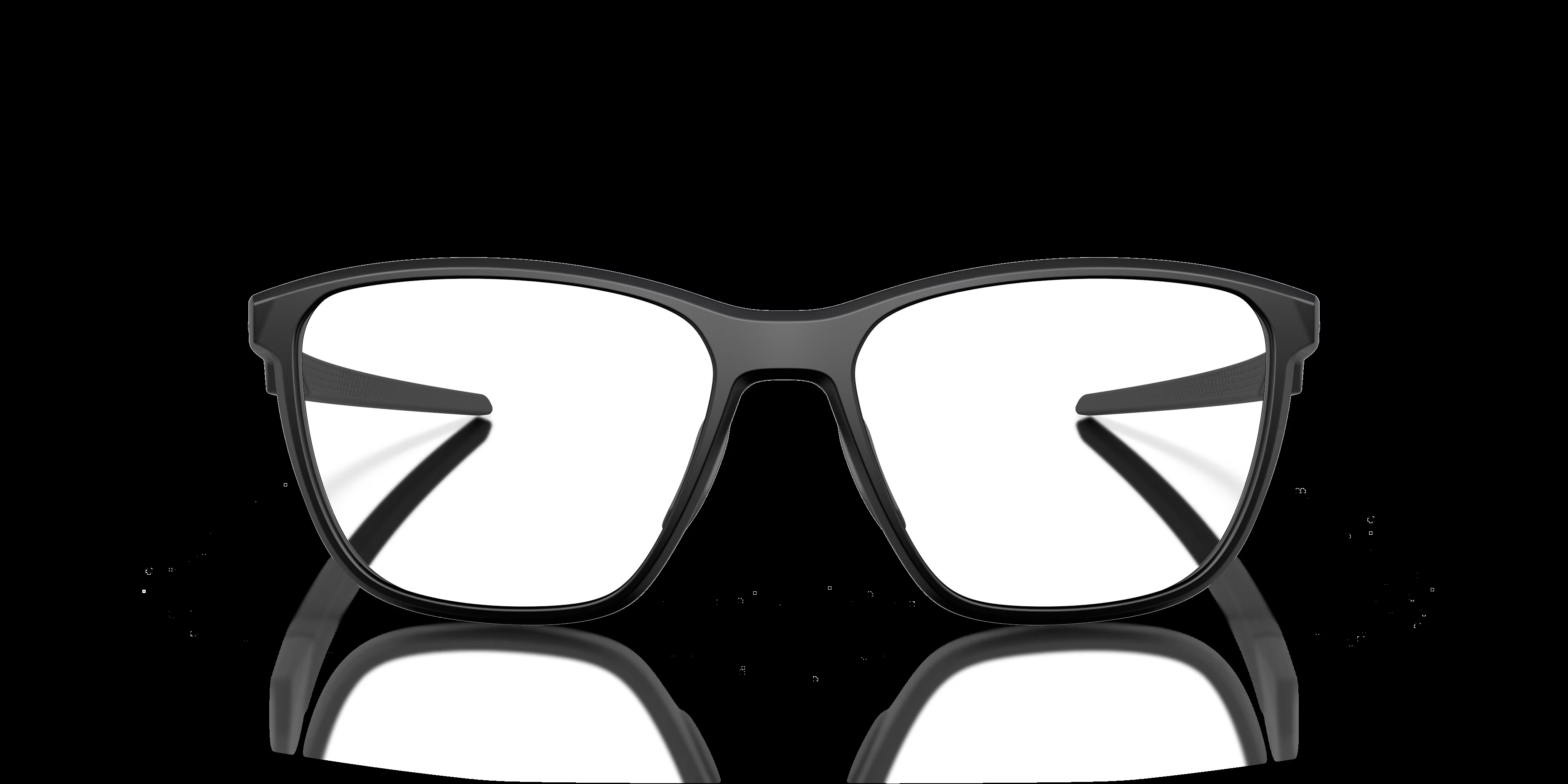 Futurity RS - Square Satin Black Frame Glasses For Men