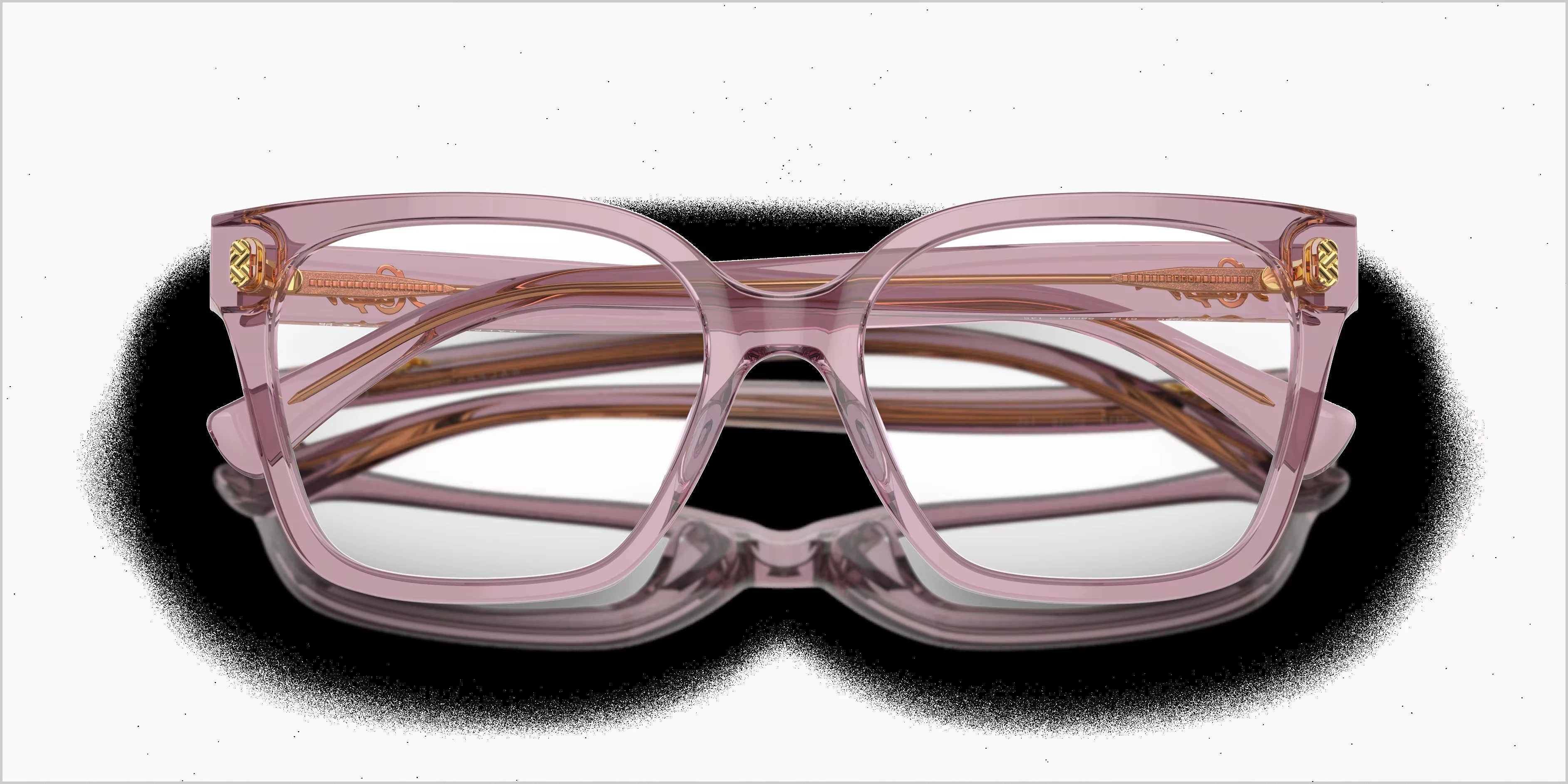 RA7158U - Square Shiny Transparent Violet Frame Glasses For Women 4 RA7158U - Square Shiny Transparent Violet Frame Glasses For Women