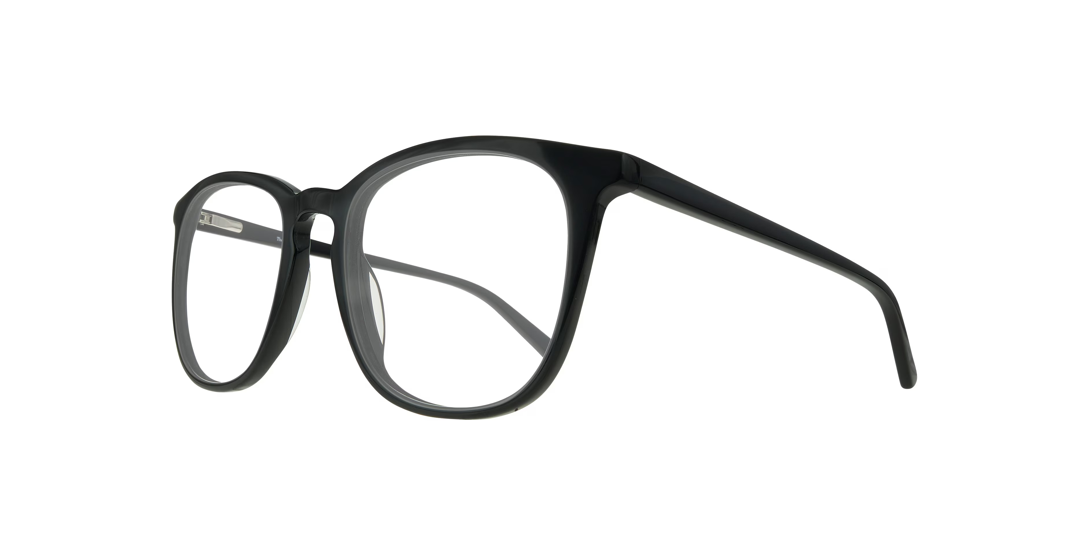 Lawson Square Shiny Black Glasses for Men 2 Lawson Square Shiny Black Glasses for Men