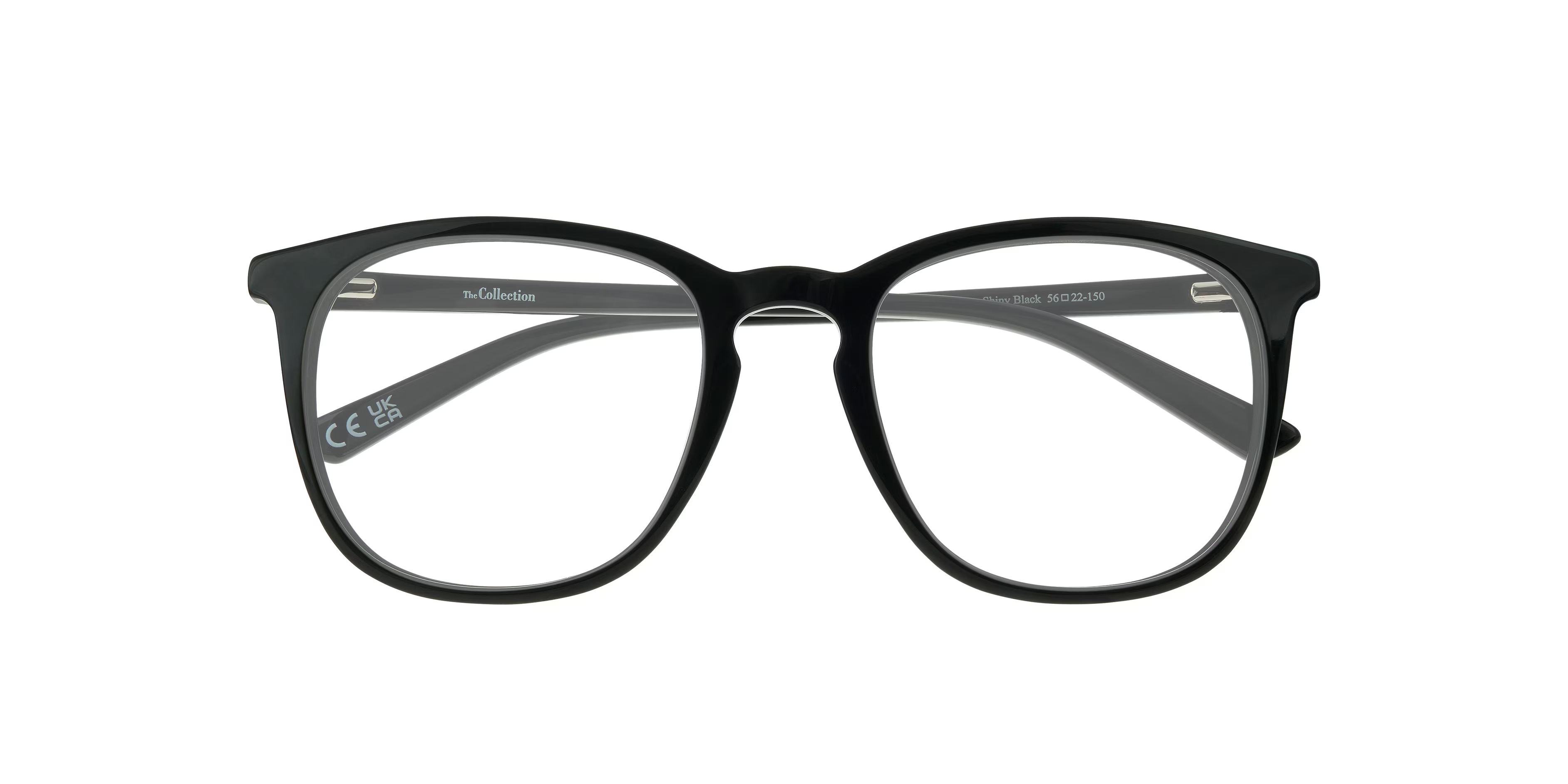 Lawson Square Shiny Black Glasses for Men 4 Lawson Square Shiny Black Glasses for Men