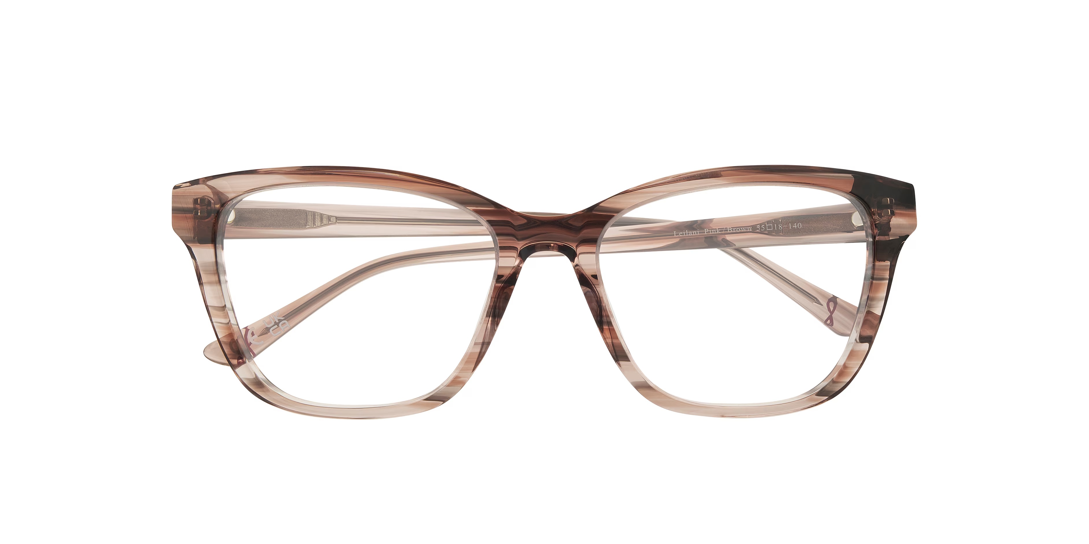 Leilani Cat Eye Pink & Brown Glasses for Women 4 Leilani Cat Eye Pink & Brown Glasses for Women