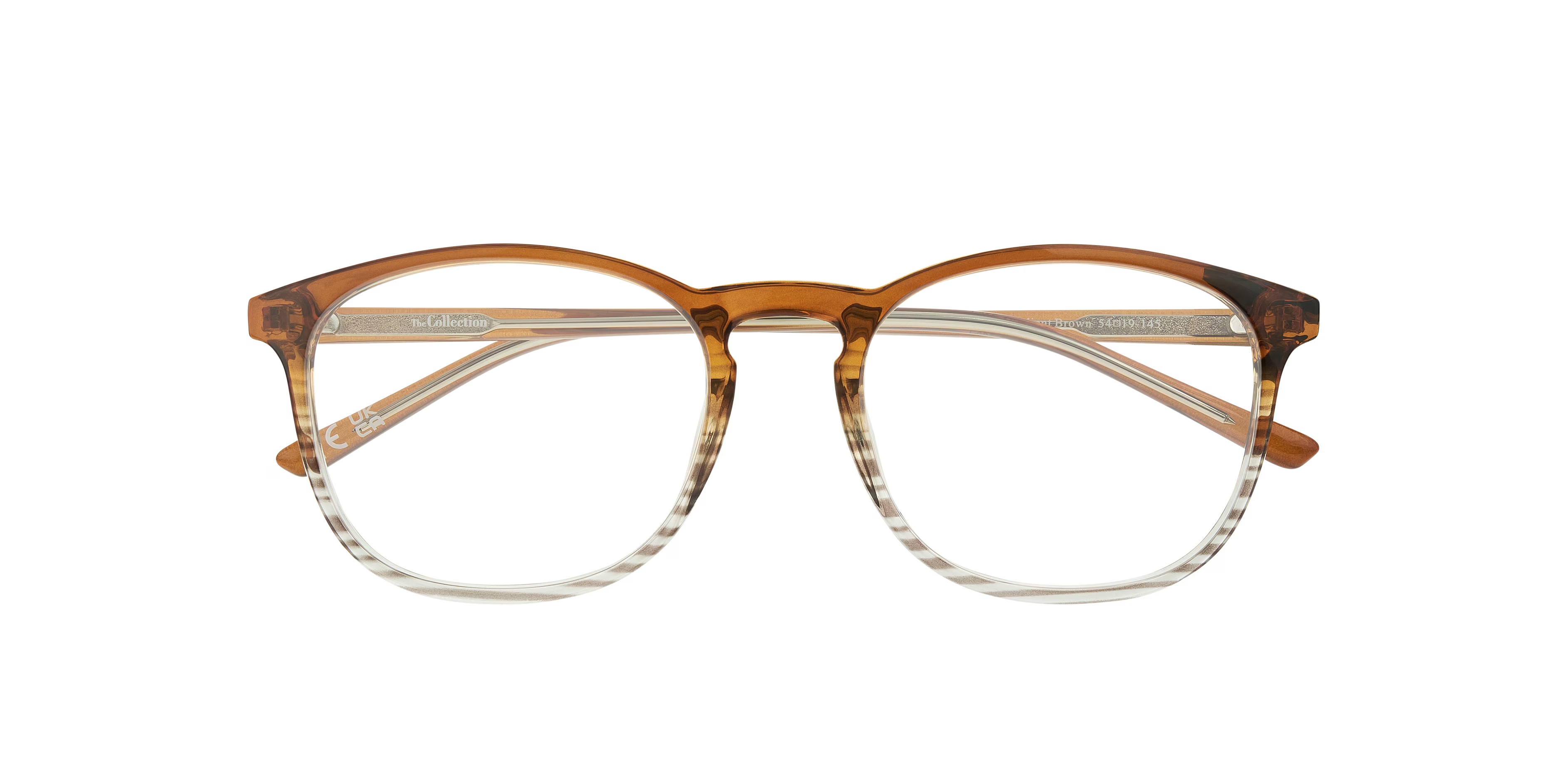 Lake Square Gradient Brown Full Rim Eyeglasses 4 Lake Square Gradient Brown Full Rim Eyeglasses