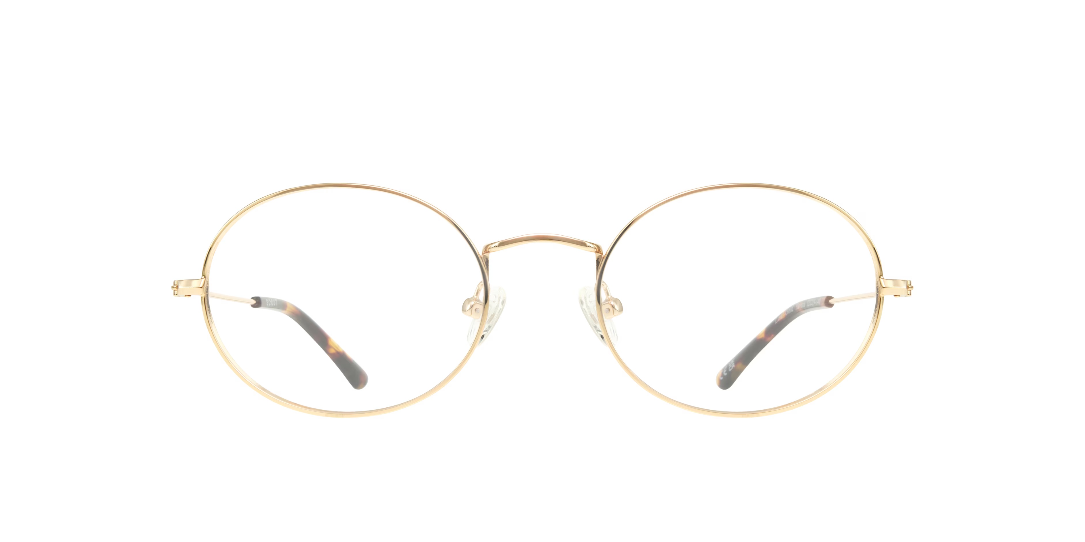 Lou Oval Gold & Havana Full Rim Eyeglasses
