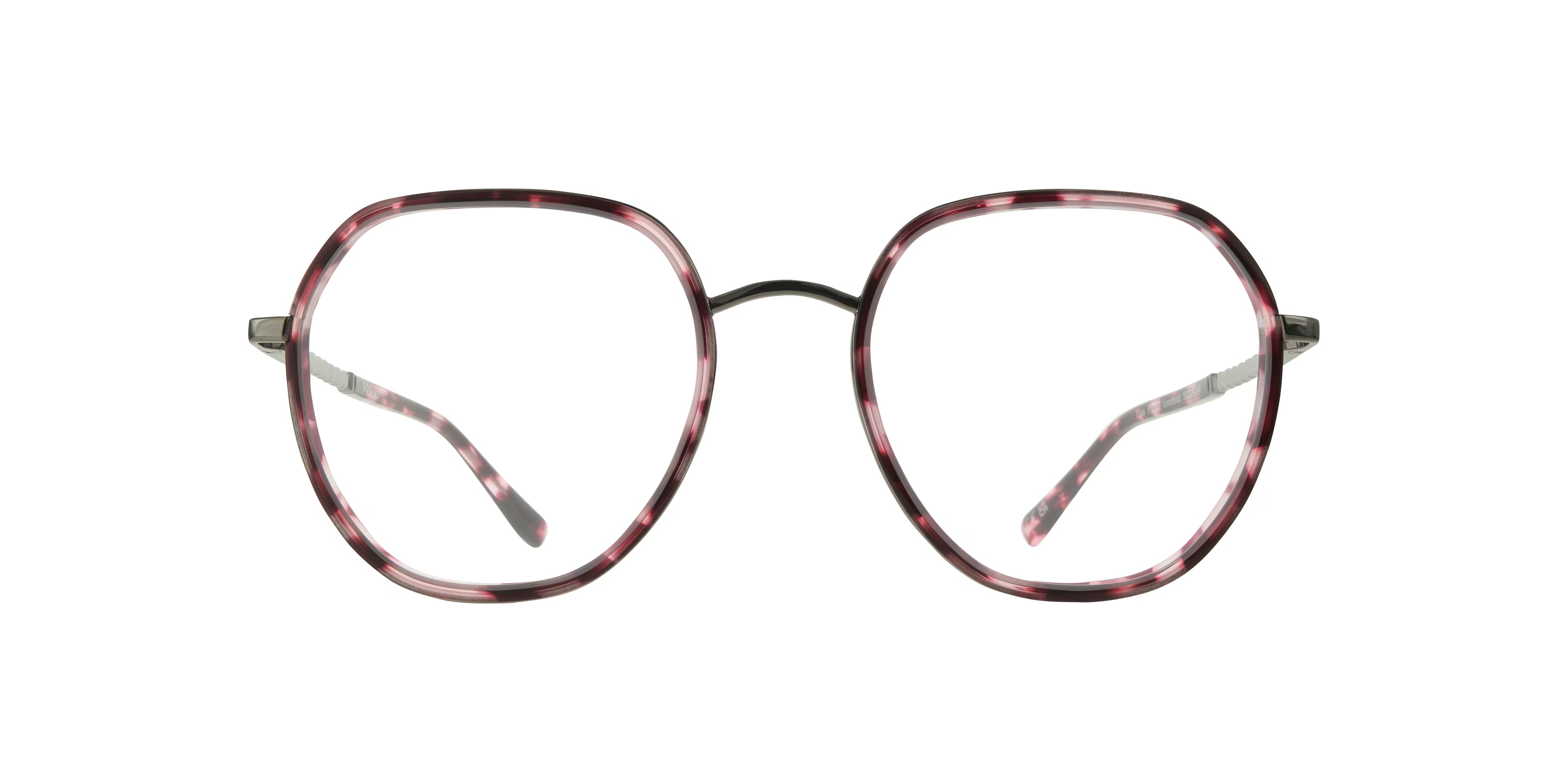 Lina Irregular Purple & Gunmetal Glasses for Women