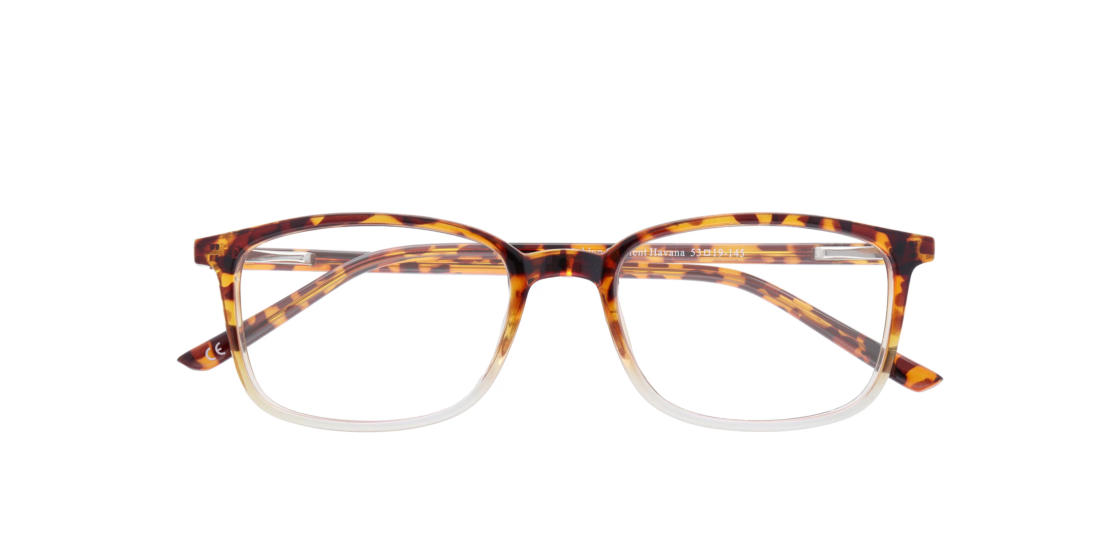 Ashlyn Rectangle Gradient Havana Glasses for Women 6 Ashlyn Rectangle Gradient Havana Glasses for Women