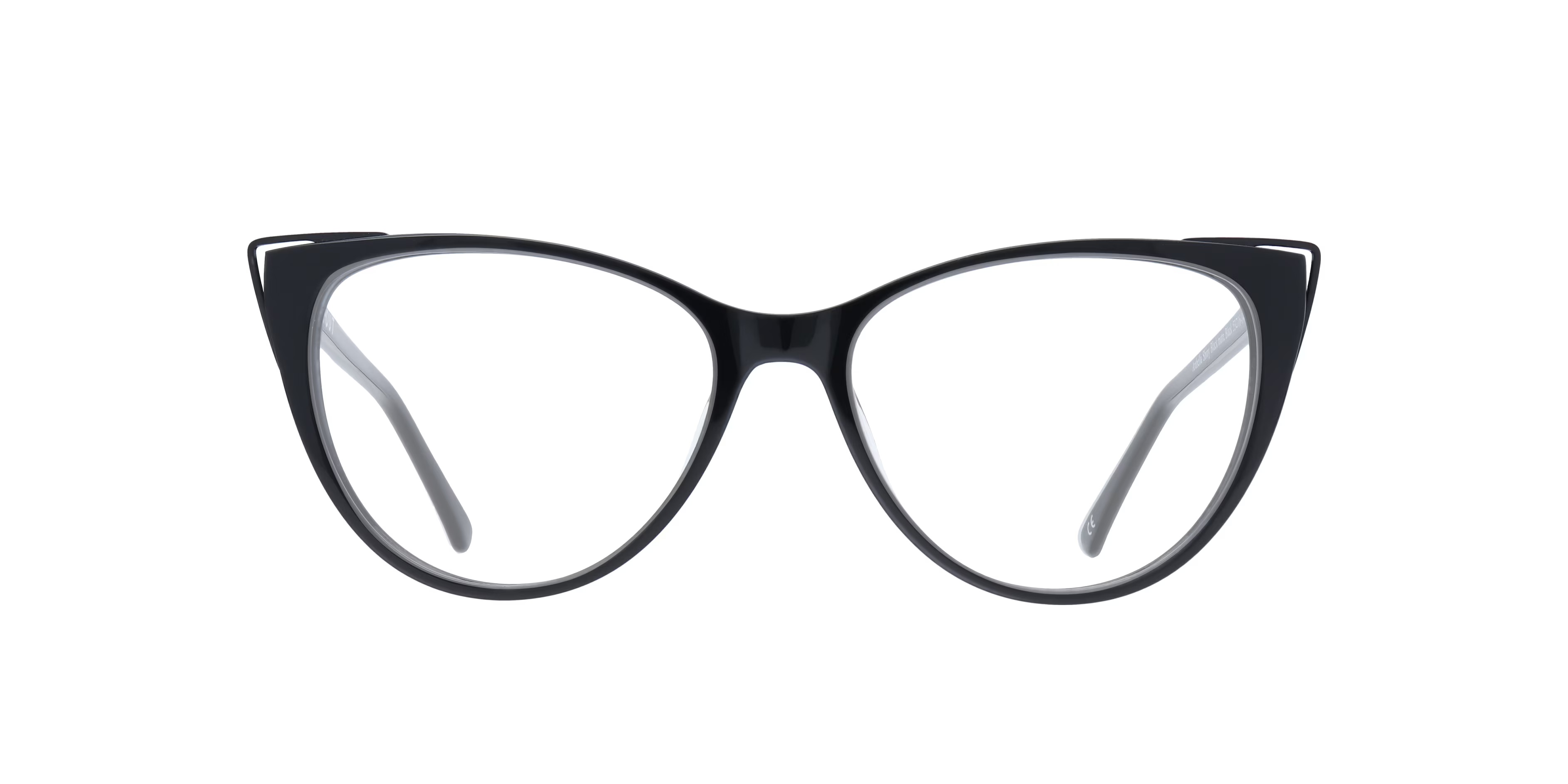 Arabella Cat Eye Shiny Black & Matte Black Glasses for Women
