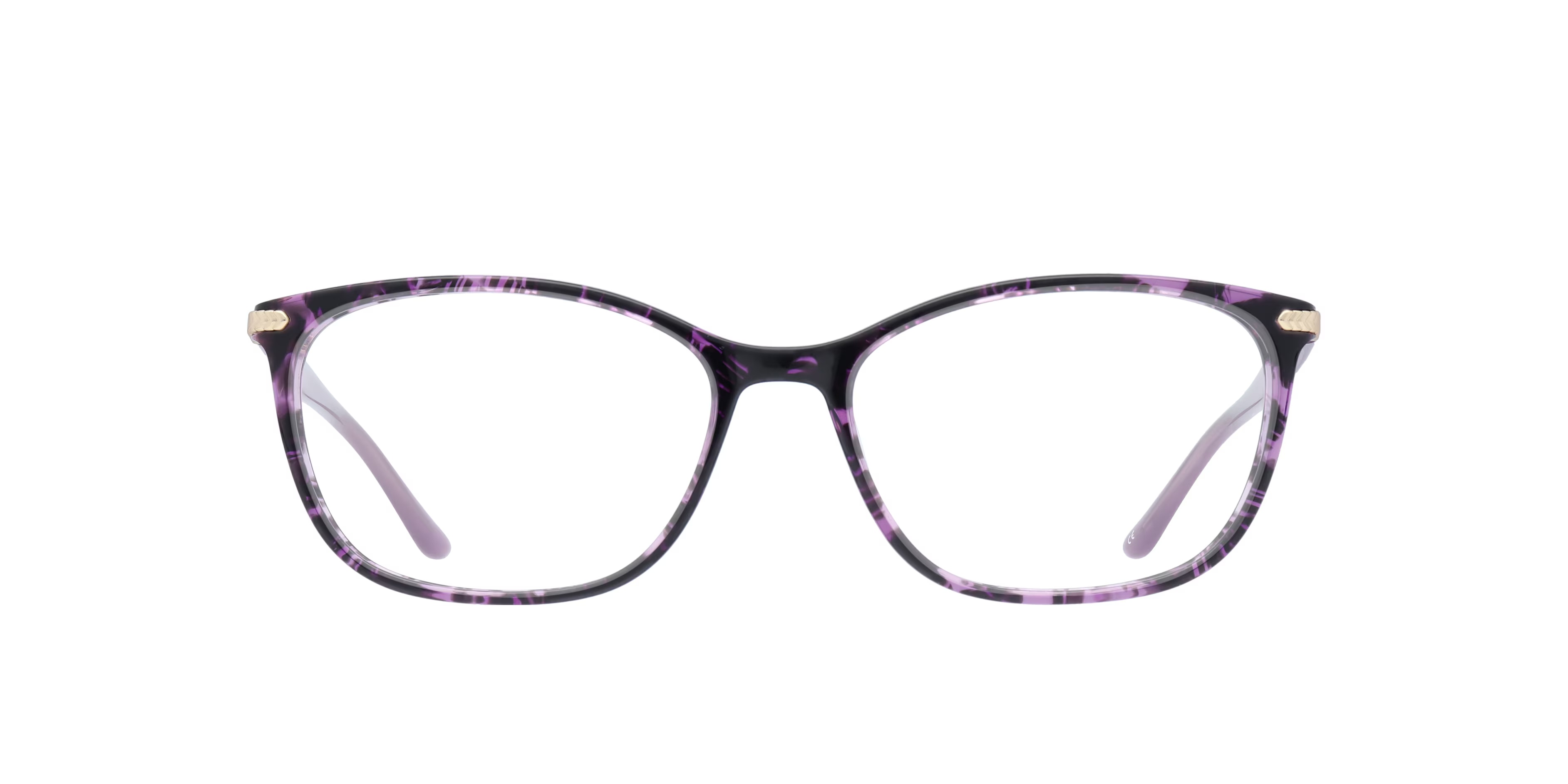 Anika Oval Purple & Gold Glasses for Women