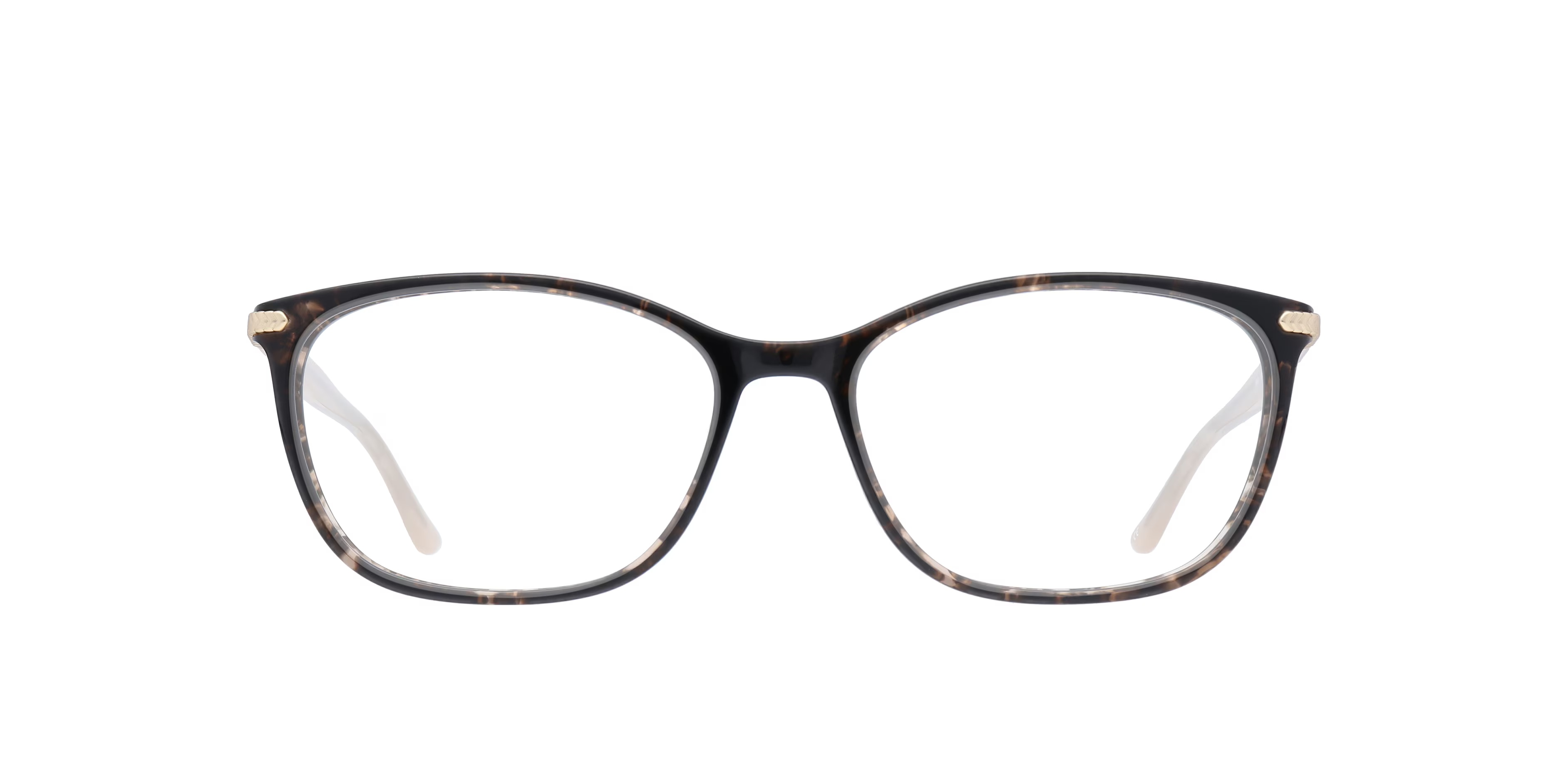 Anika Oval Brown & Gold Glasses for Women