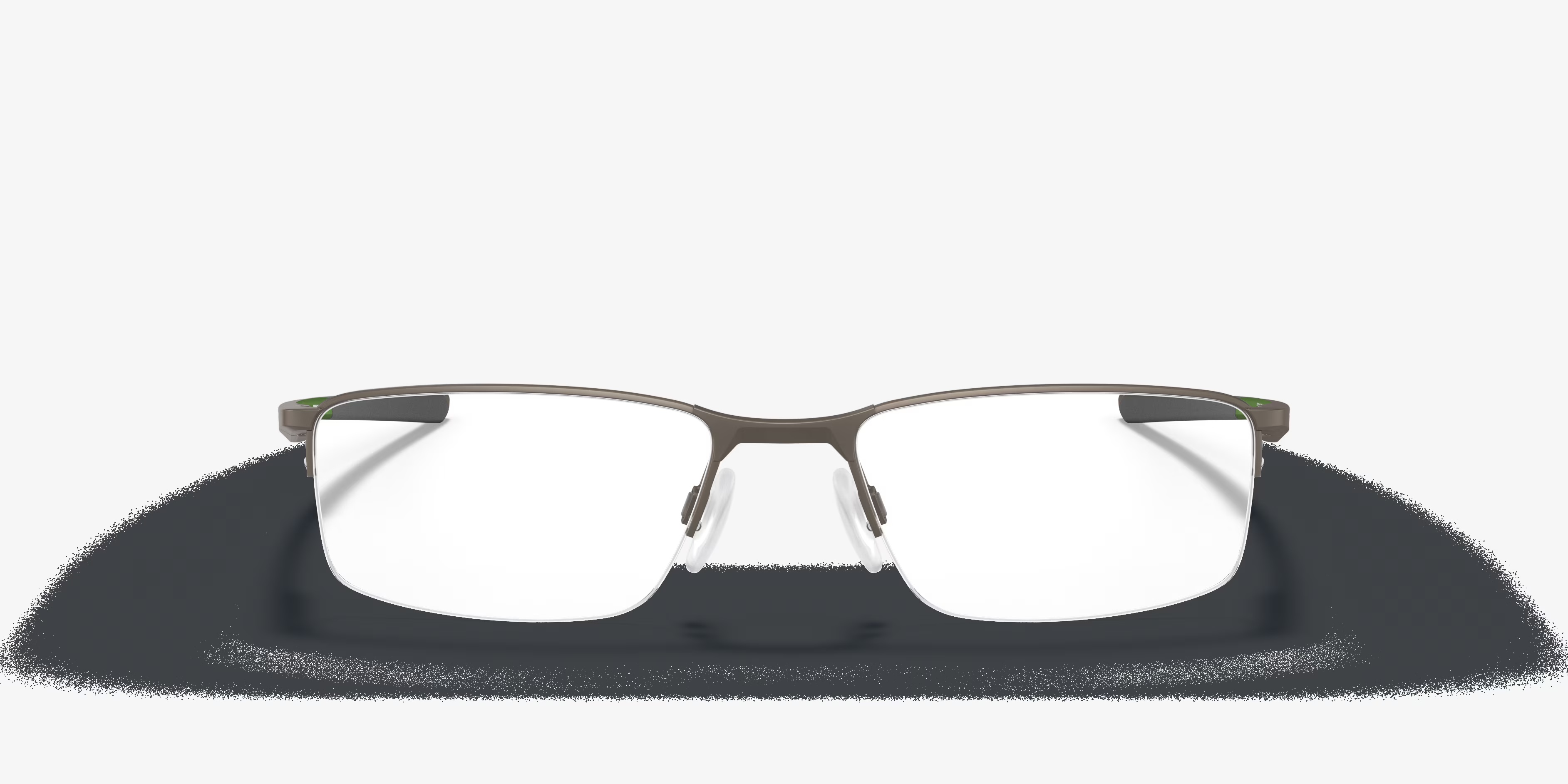 Socket 5.5 - Rectangle Satin Pewter Frame Glasses For Men
