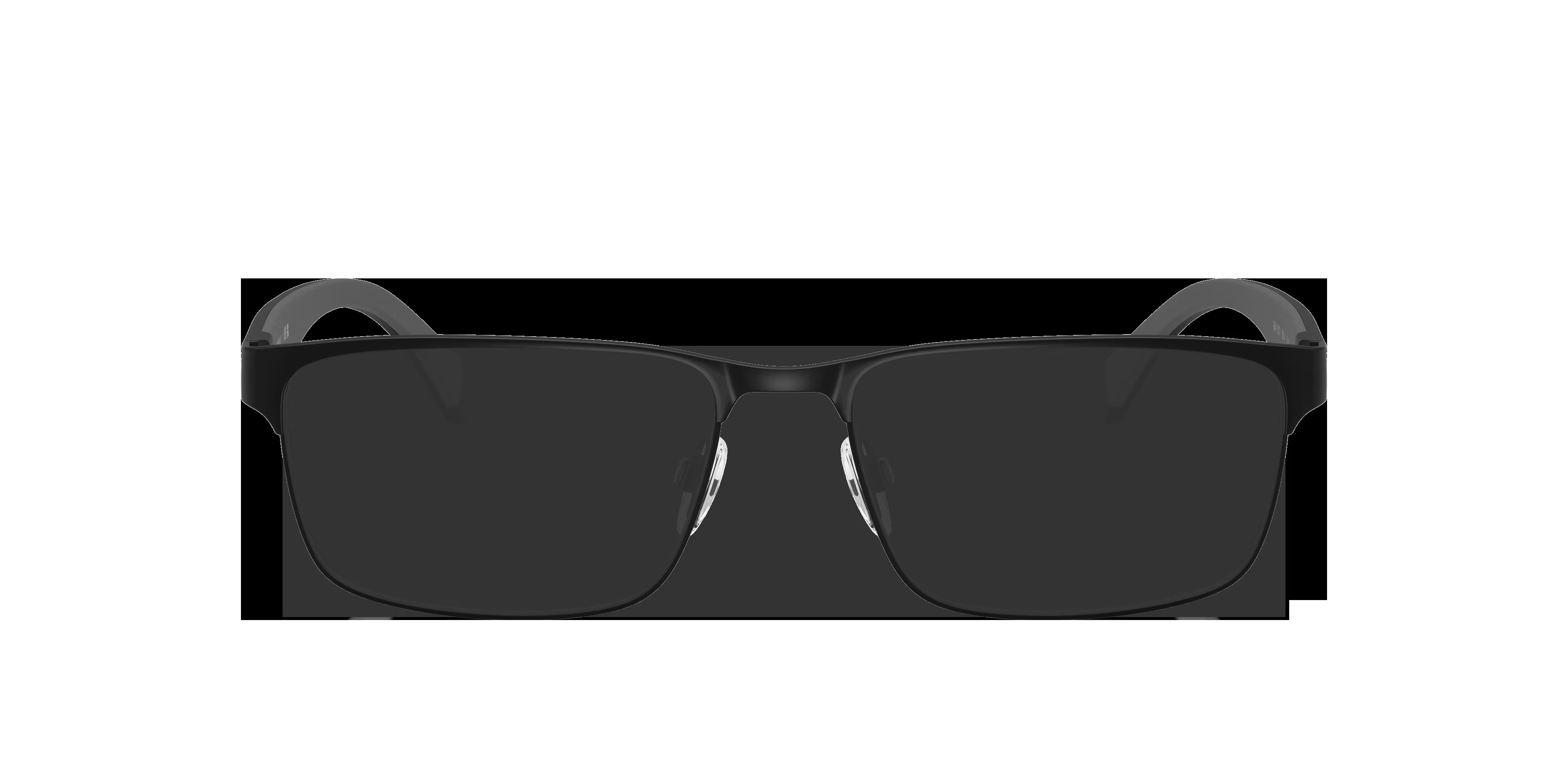 EA1105 - Rectangle Matte Black Frame Glasses For Men 7 EA1105 - Rectangle Matte Black Frame Glasses For Men