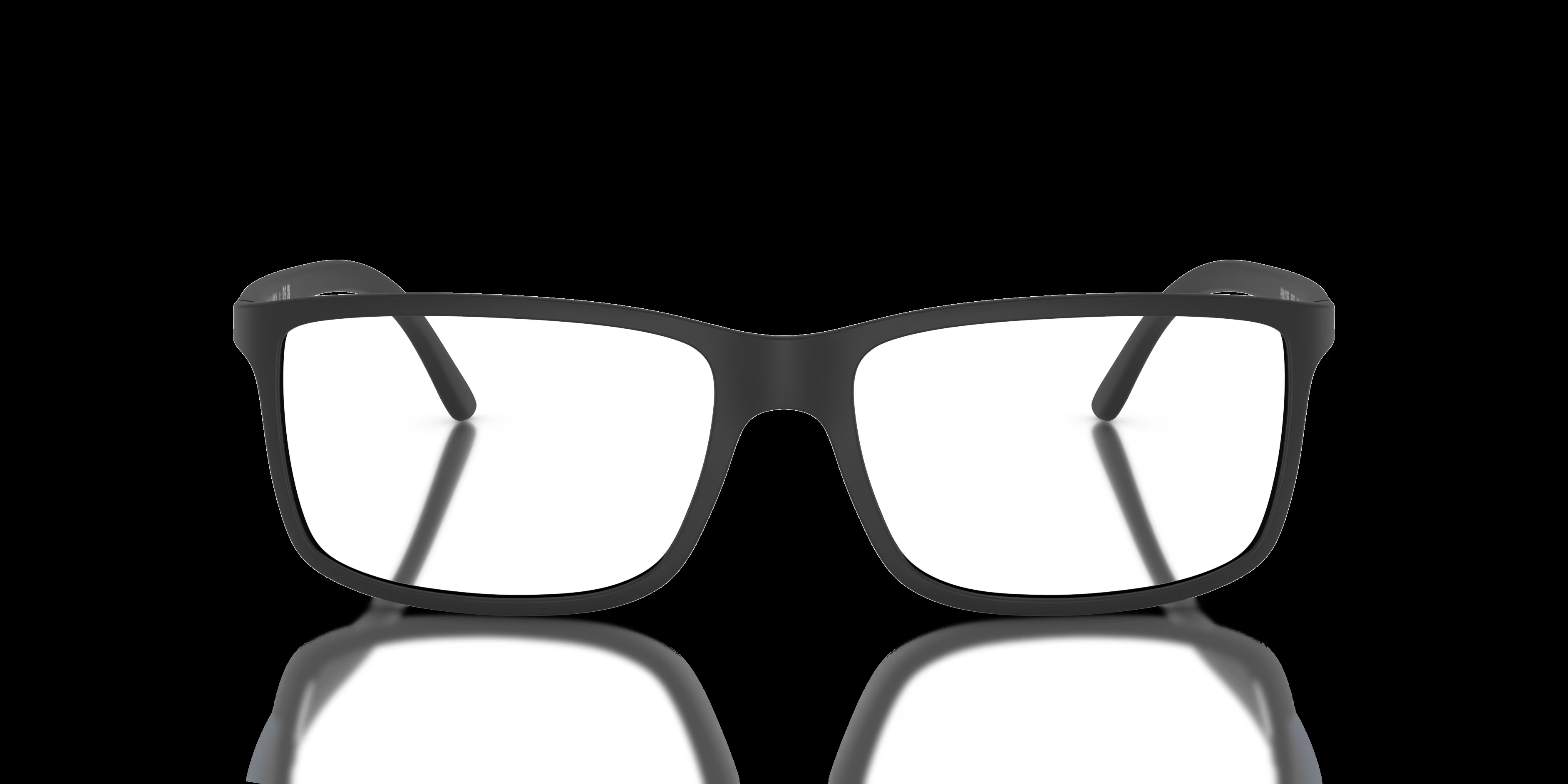 PH2126 - Rectangle Matte Black Frame Glasses For Men
