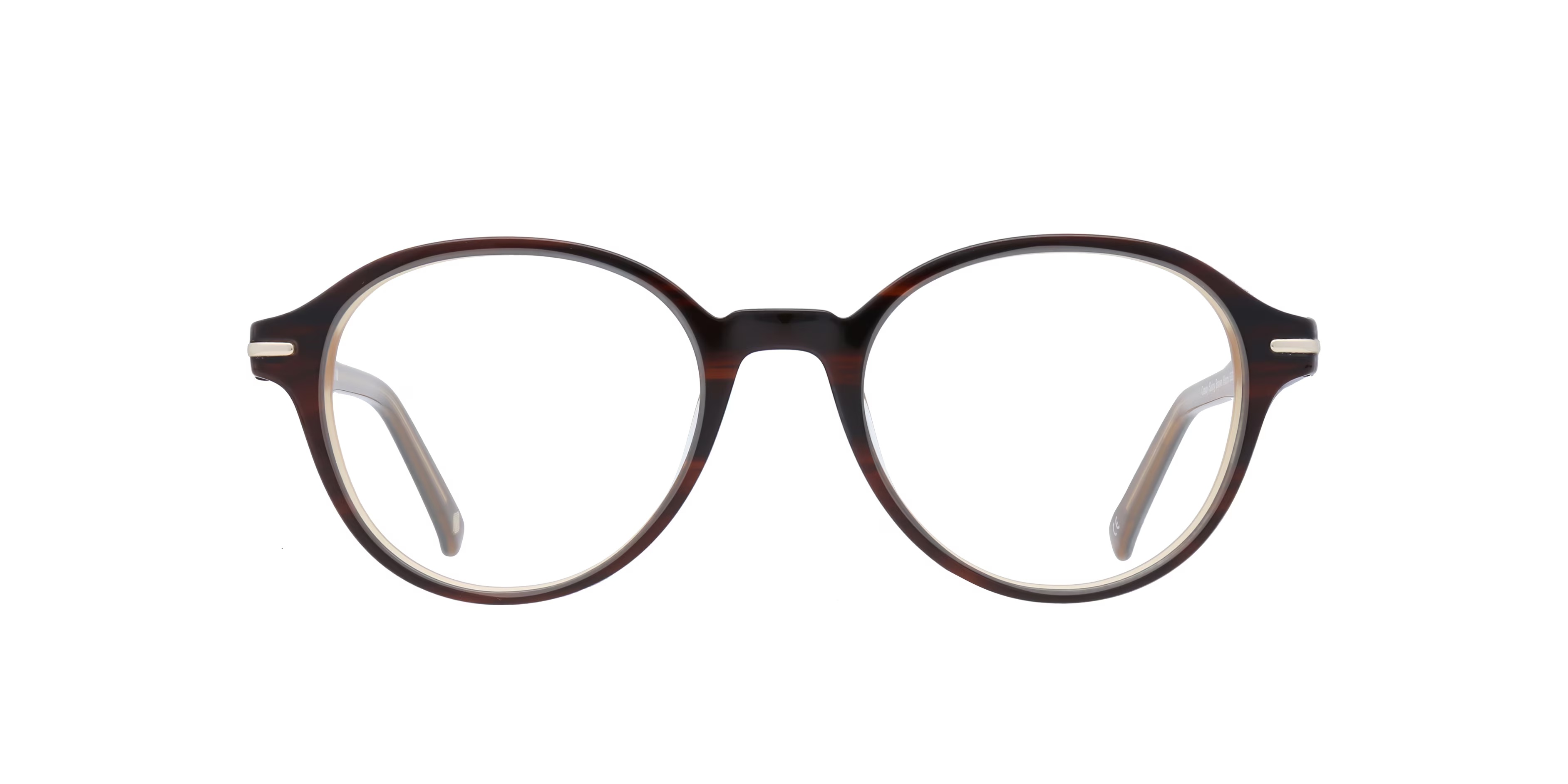 Canary Round Shiny Brown Horn Full Rim Eyeglasses 1 Canary Round Shiny Brown Horn Full Rim Eyeglasses