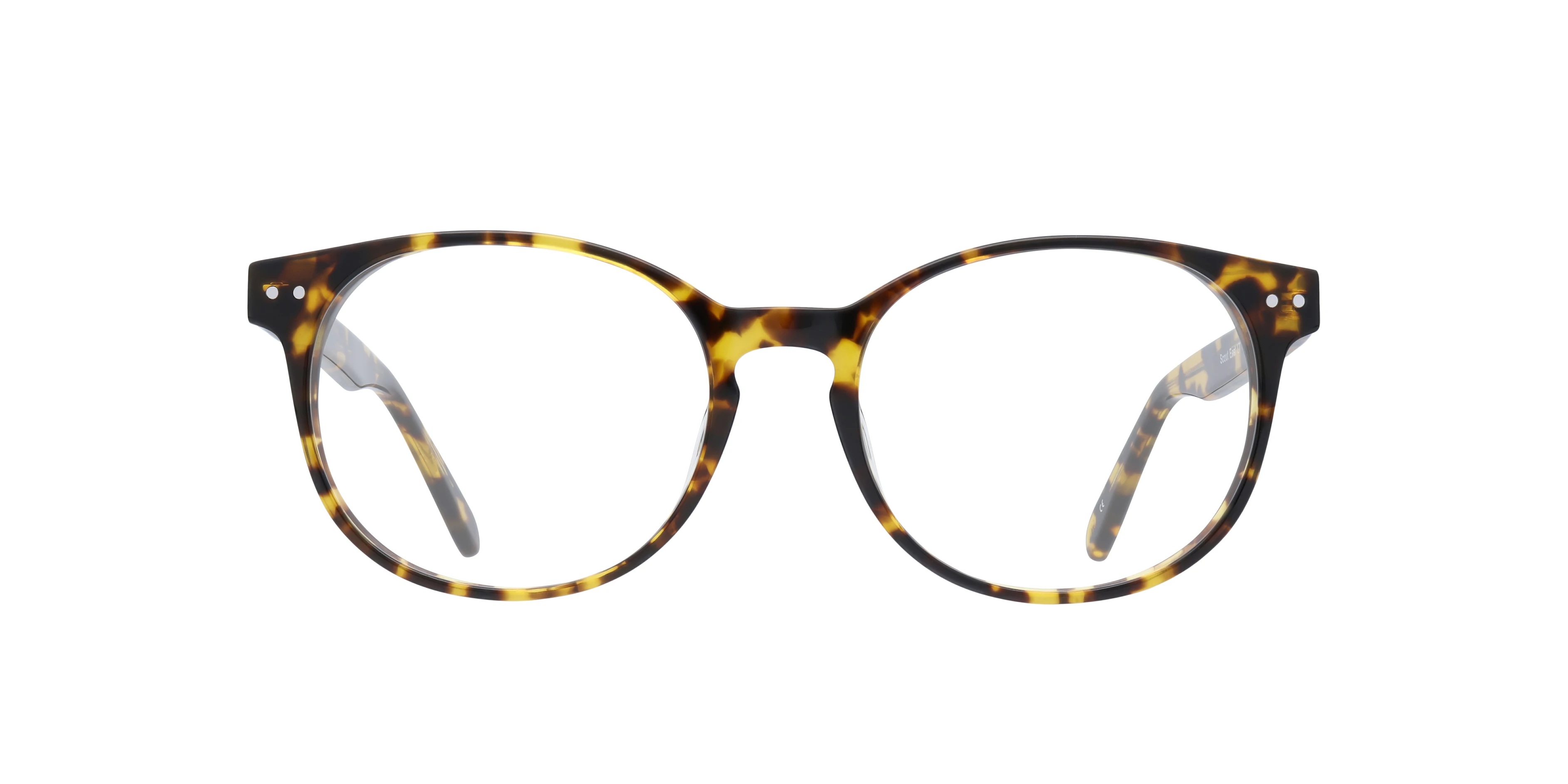 East Round Light Tortoise Full Rim Eyeglasses