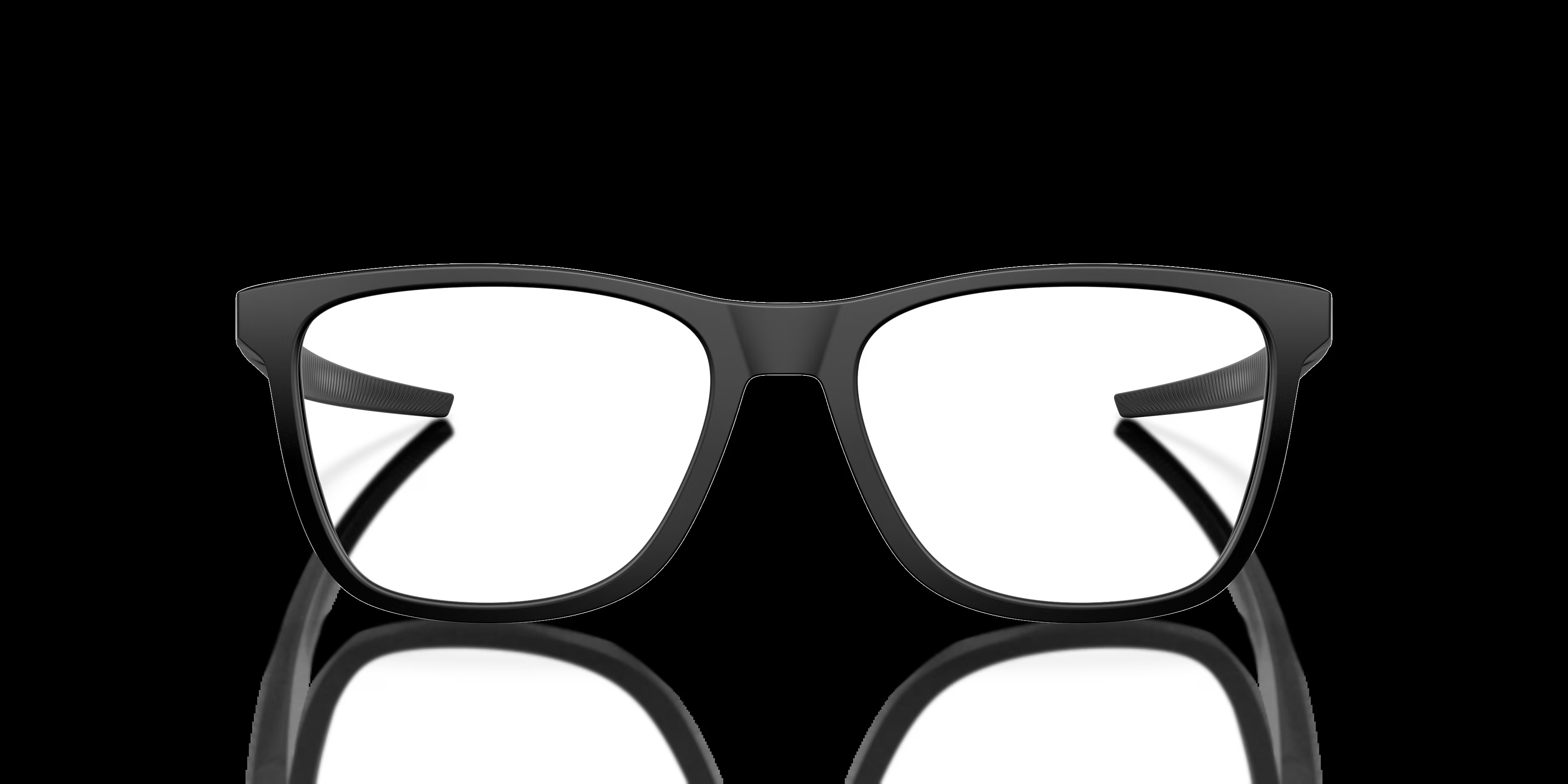 Centerboard - Round Satin Black Frame Glasses For Men
