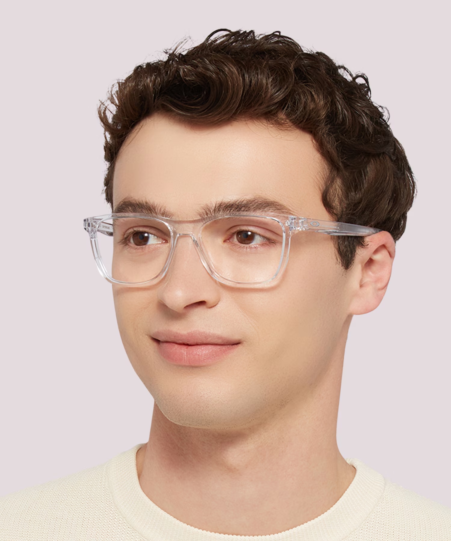 Centerboard - Round Polished Clear Frame Glasses For Men 3 Centerboard - Round Polished Clear Frame Glasses For Men