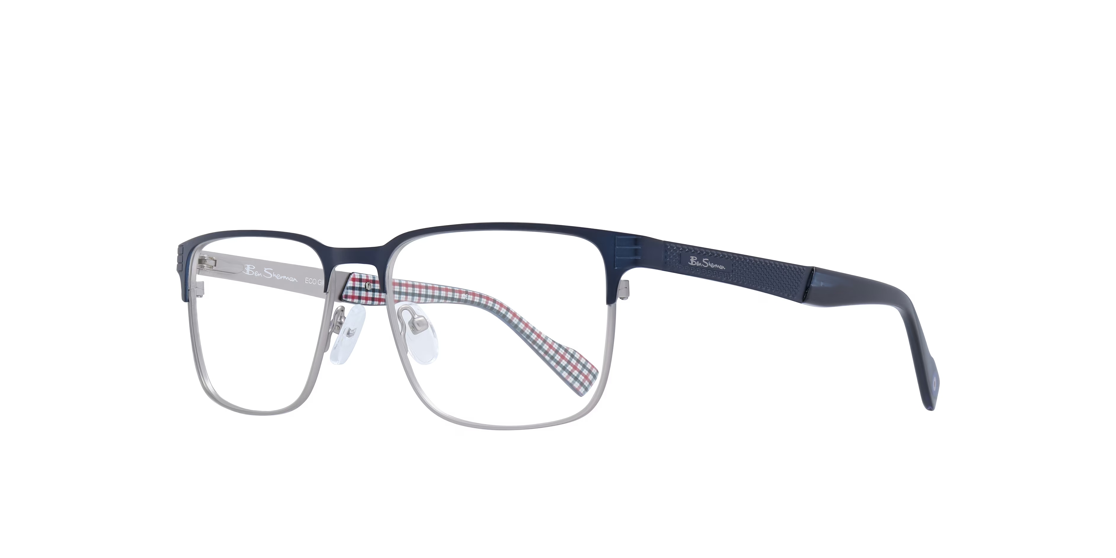 Stanley BN Rectangle Blue Glasses for Men 4 Stanley BN Rectangle Blue Glasses for Men