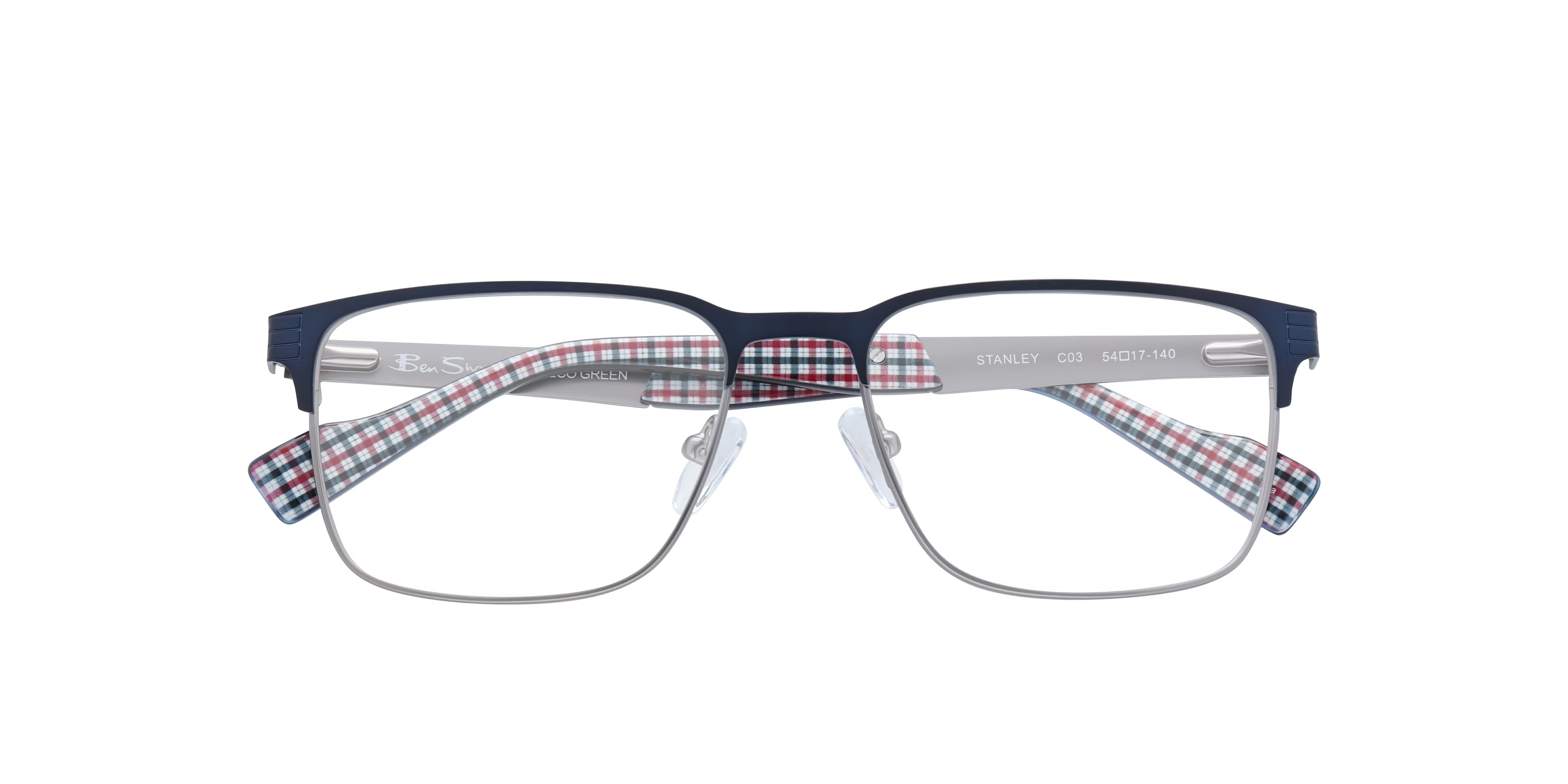 Stanley BN Rectangle Blue Glasses for Men 6 Stanley BN Rectangle Blue Glasses for Men