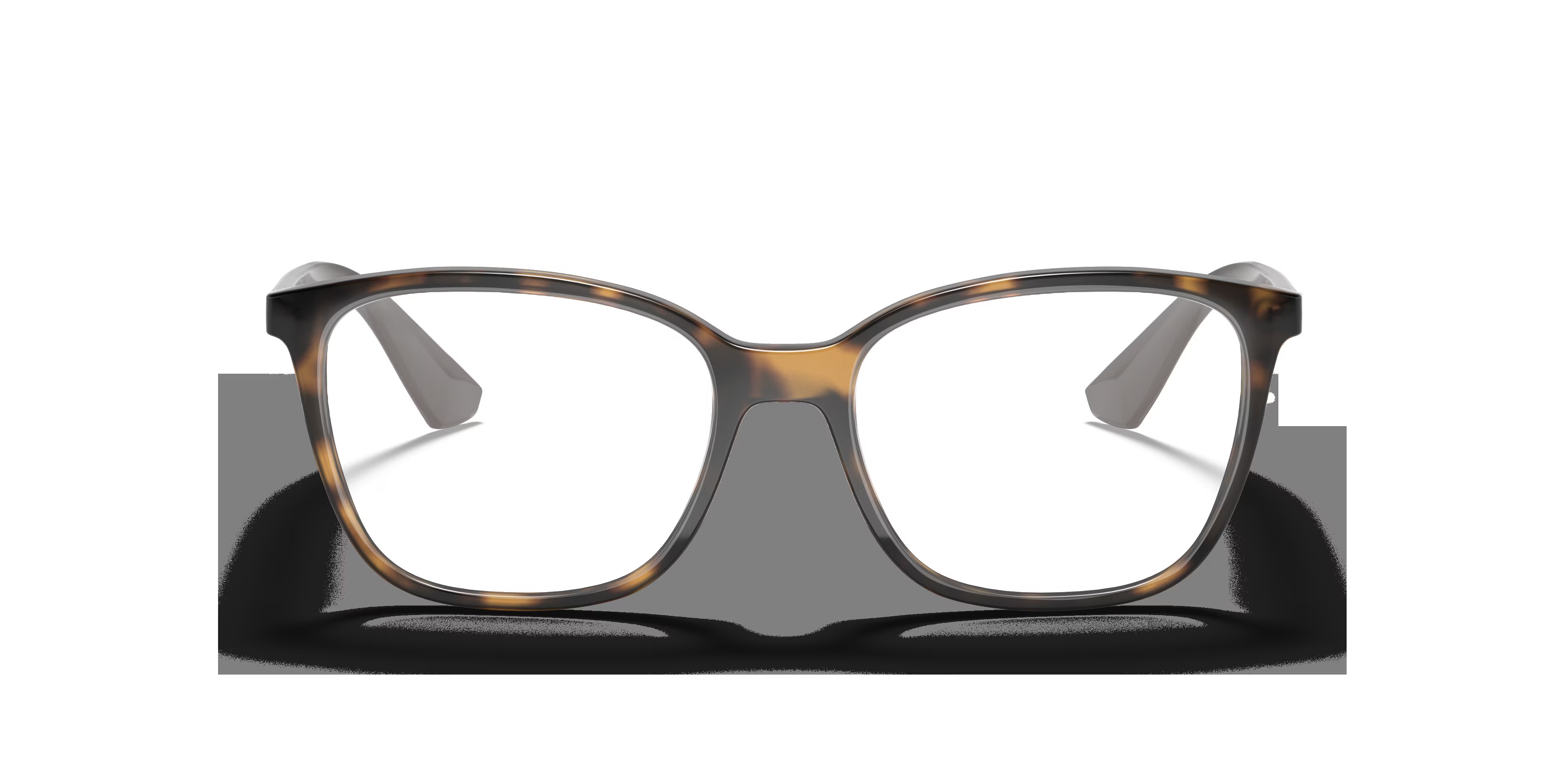 RB7066 - Square Havana Frame Eyeglasses