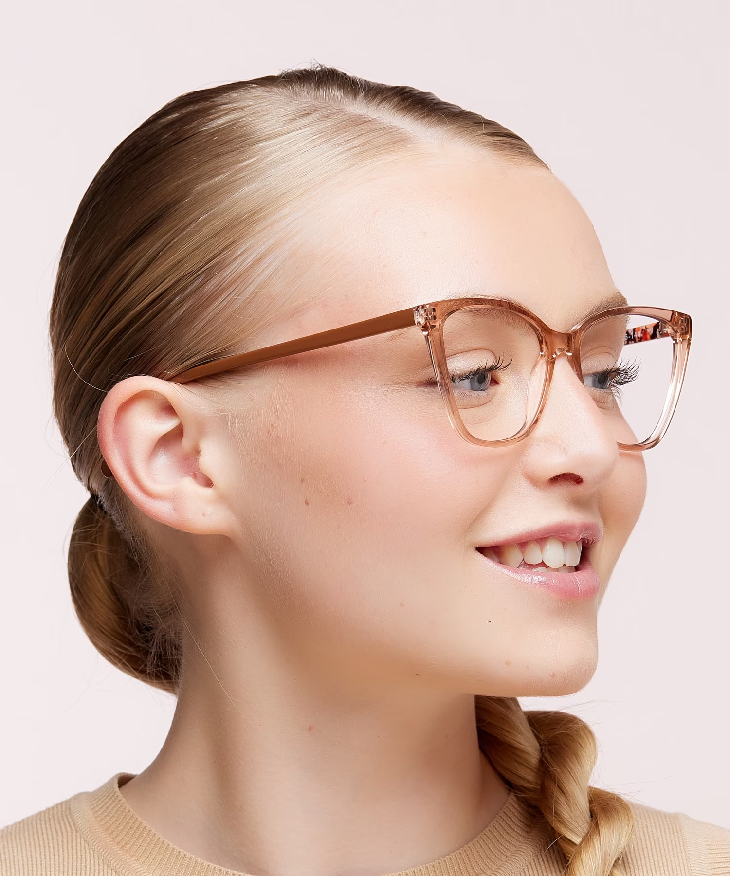 Venere Cat Eye Nude Glasses for Women 3 Venere Cat Eye Nude Glasses for Women