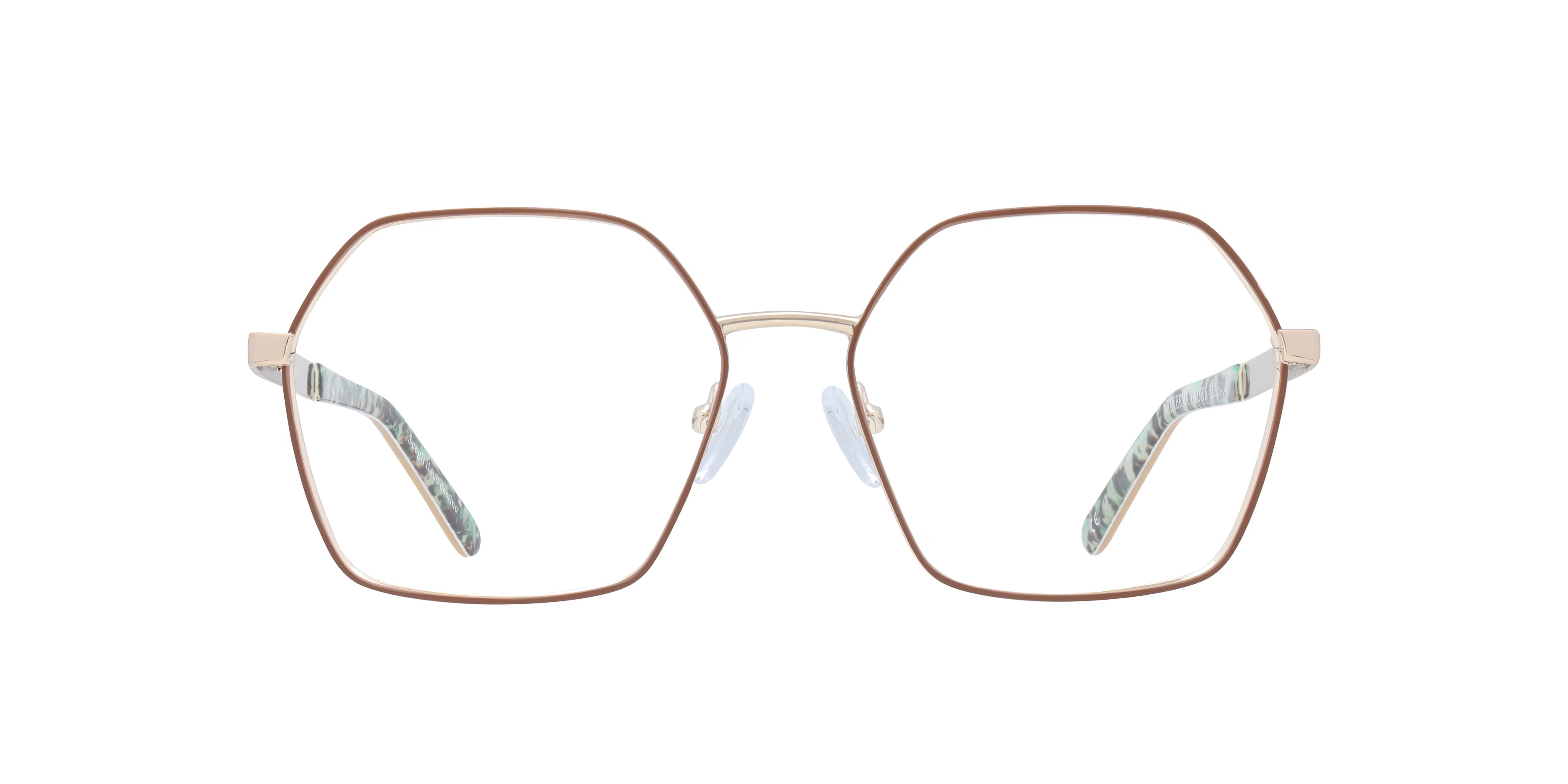 Minerva Irregular Brown Glasses for Women
