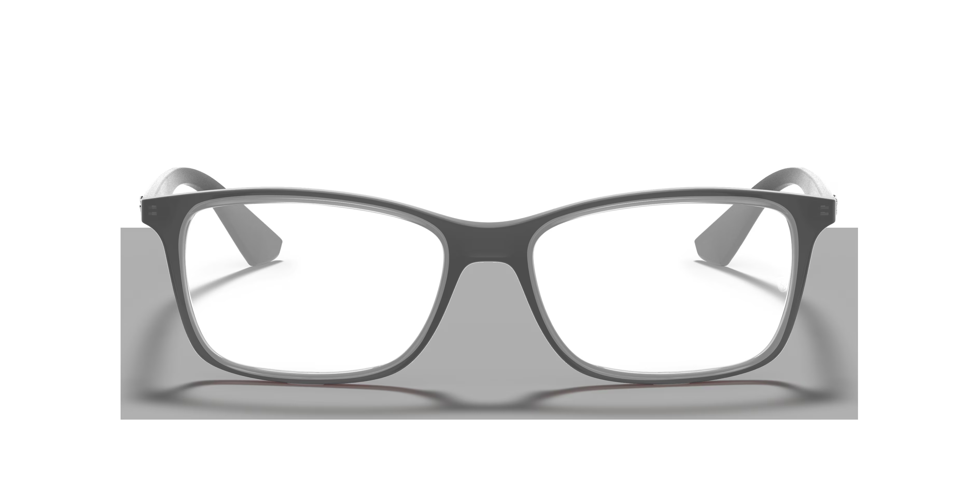 RB7047 - Square Transparent Grey Frame Eyeglasses