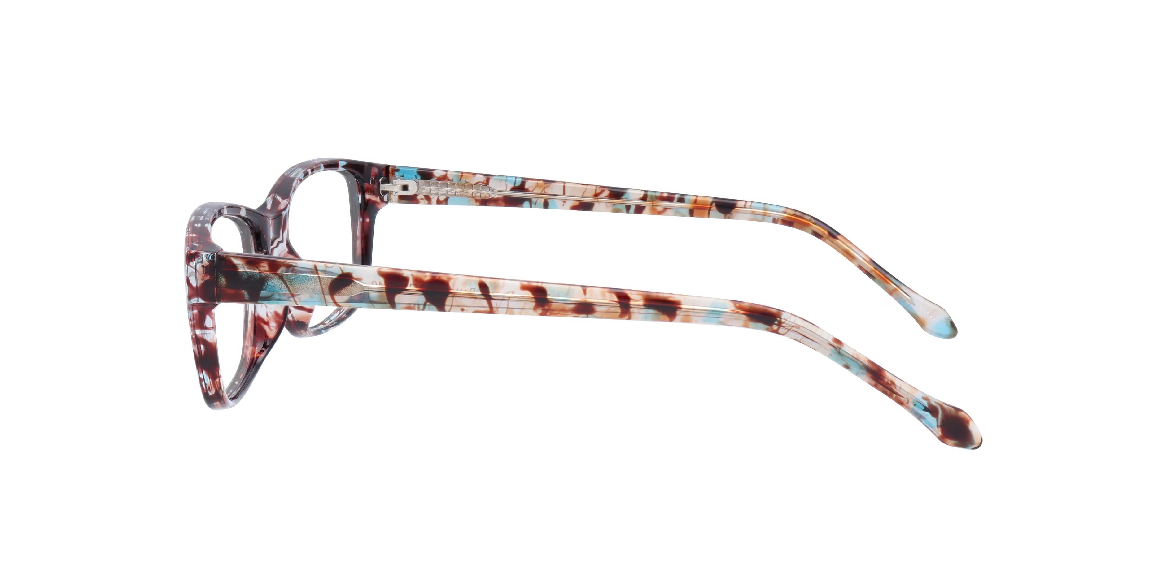 Daisy Rectangle Brown Pattern Glasses for Women 5 Daisy Rectangle Brown Pattern Glasses for Women