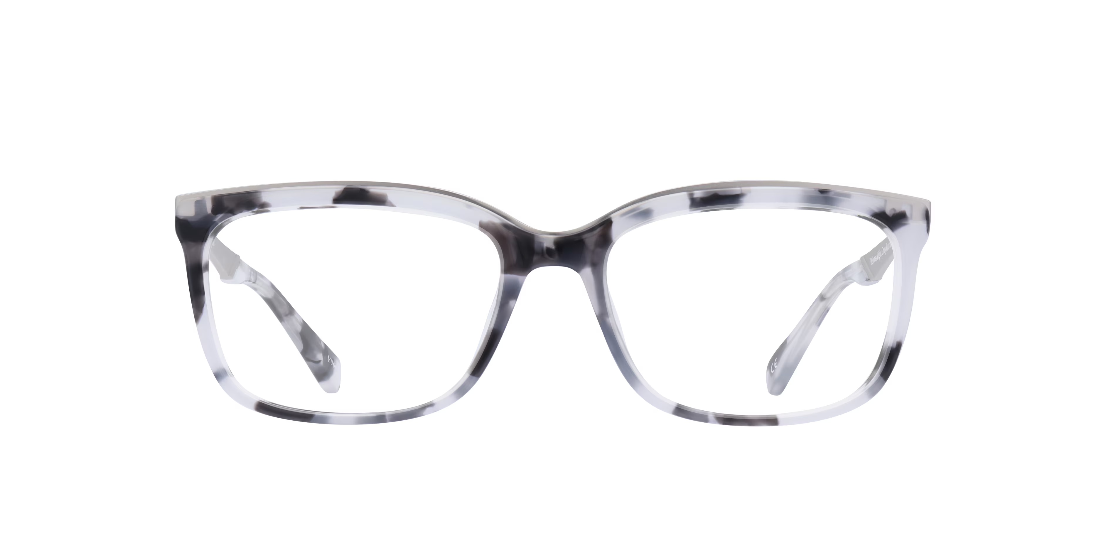 Delores Rectangle Light Grey Havana Glasses for Women 1 Delores Rectangle Light Grey Havana Glasses for Women