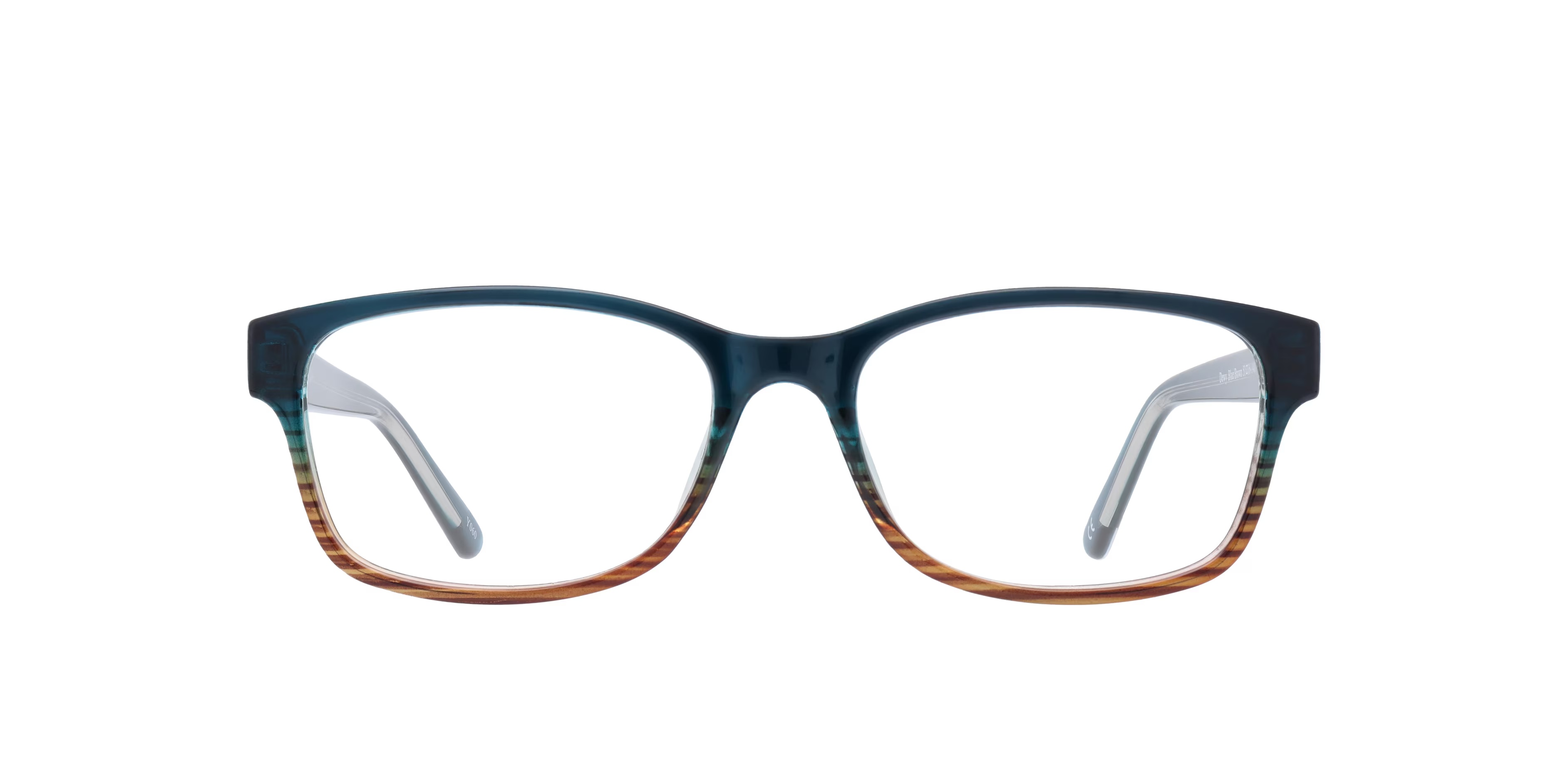 Dewy Rectangle Blue & Brown Full Rim Eyeglasses 1 Dewy Rectangle Blue & Brown Full Rim Eyeglasses